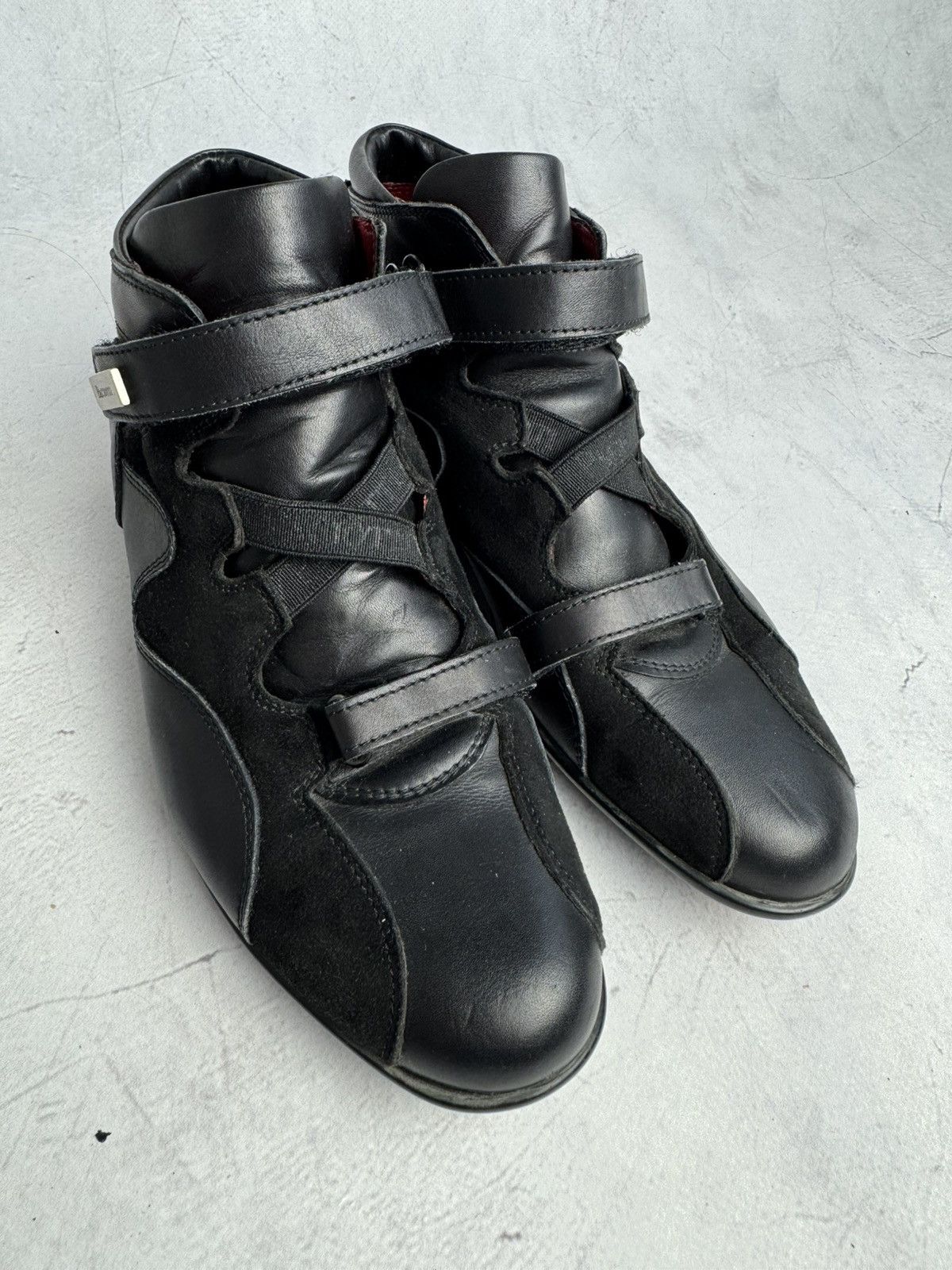 Paciotti Cesare Paciotti Leather Strap Sneakers Black Size US 6 / IT 36 - 12 Thumbnail