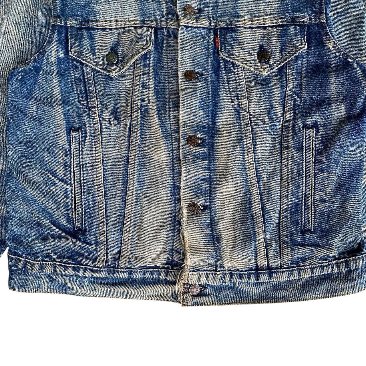 Levi's CRAZY PIECES LEVIS VINTAGE HONEYCOMBS FADED DISTRESSED DENIM Size US M / EU 48-50 / 2 - 15 Thumbnail