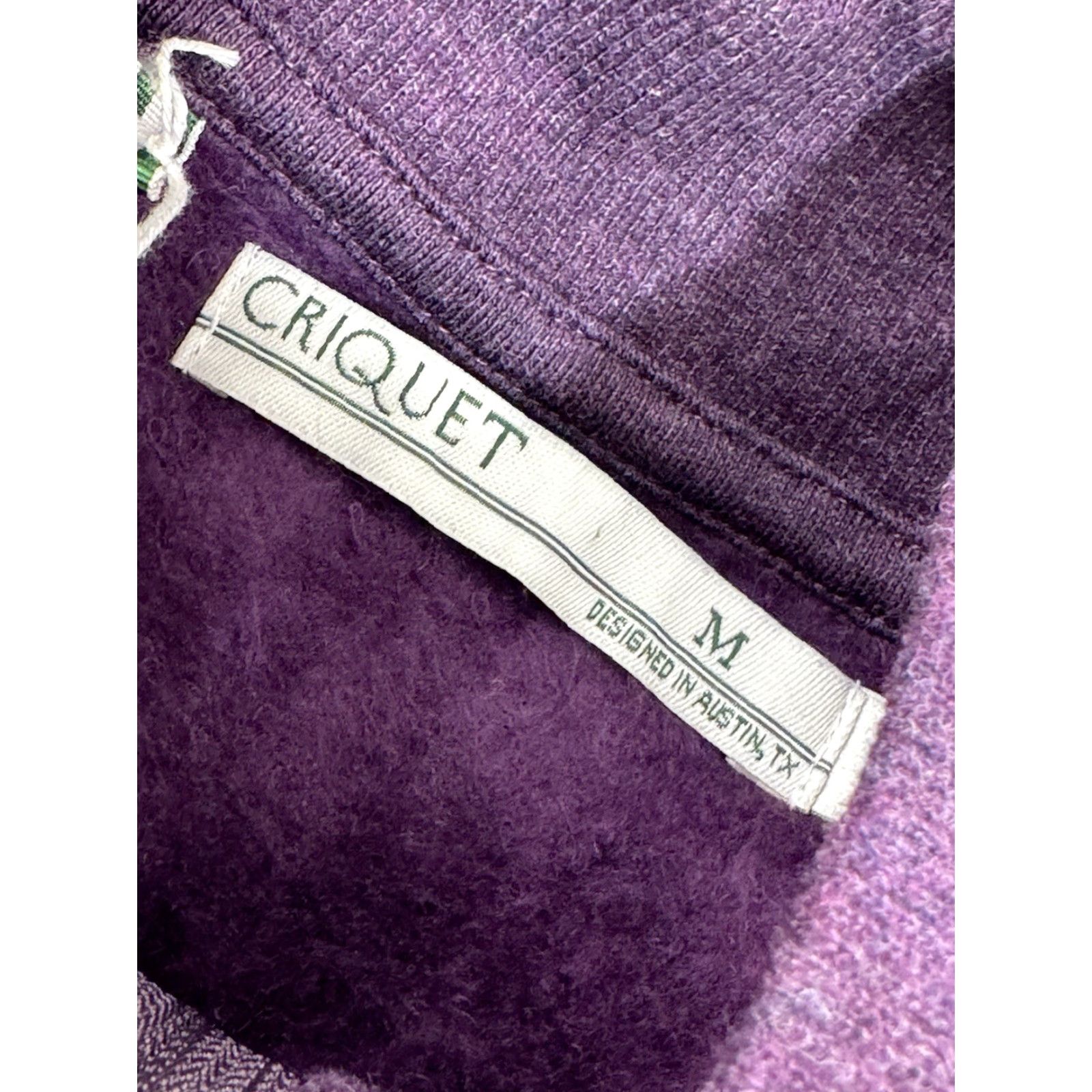 Vintage CRIQUET Fleece 1/4 Zip Pullover Mens M Sweater Jacket Purple NEW w TAG Size US M / EU 48-50 / 2 - 4 Thumbnail