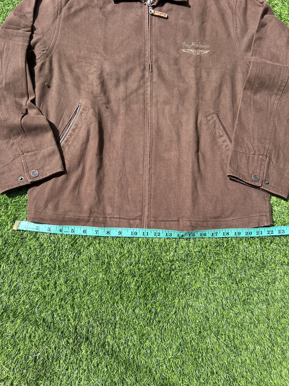 Buzz Rickson's 🦅 Buzz Rickson’s Leather-Collar Canvas Brown Work Jacket- L Size US L / EU 52-54 / 3 - 19 Thumbnail