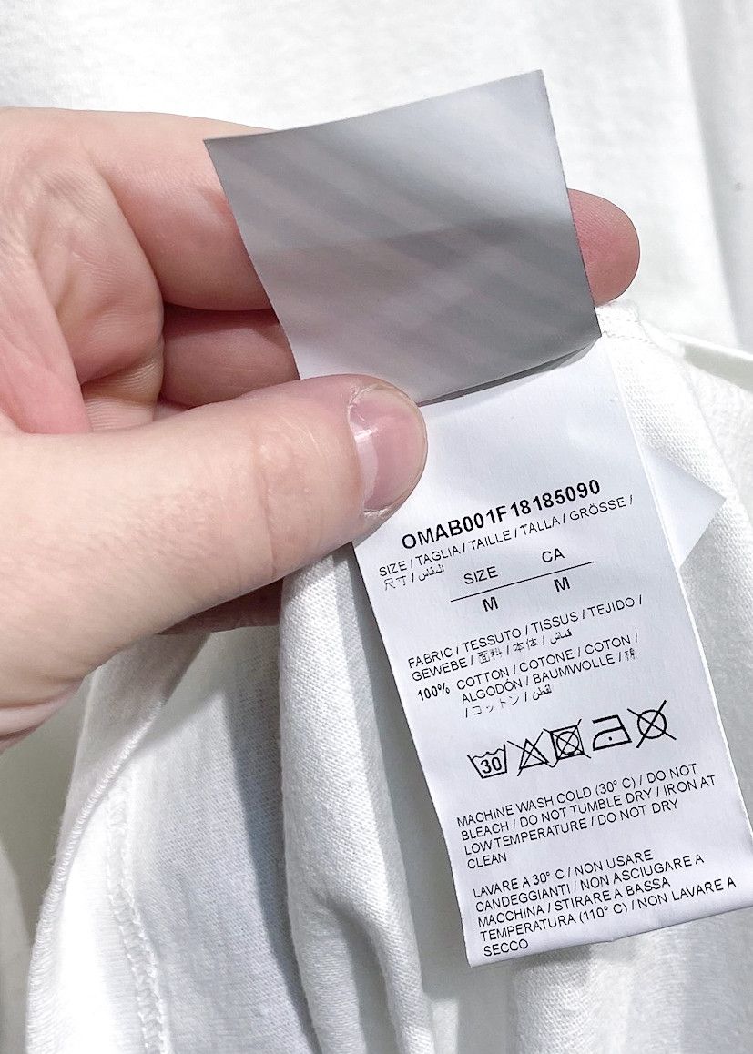 Off-White Off-white White Paint Brushed Heavy Duty Tee Size US M / EU 48-50 / 2 - 8 Thumbnail