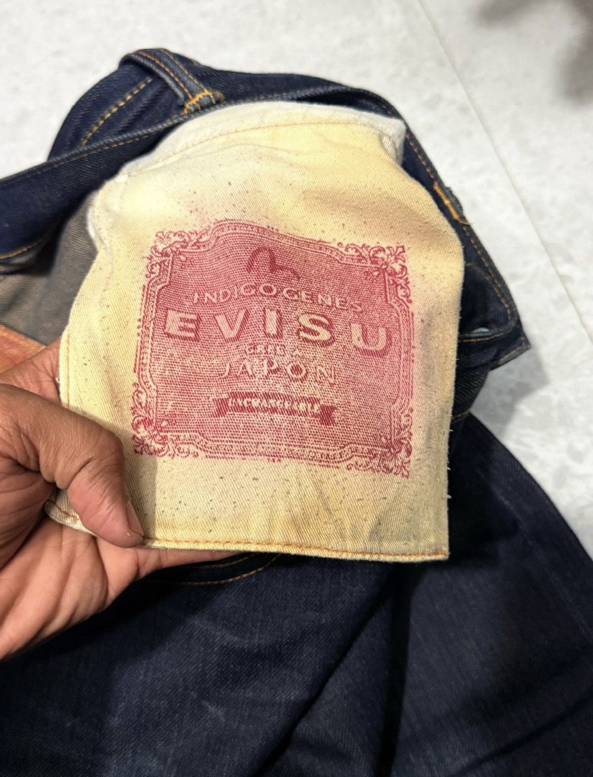 Evisu Evisu* Dairock Tiger Print Jean Size US 33 - 8 Thumbnail