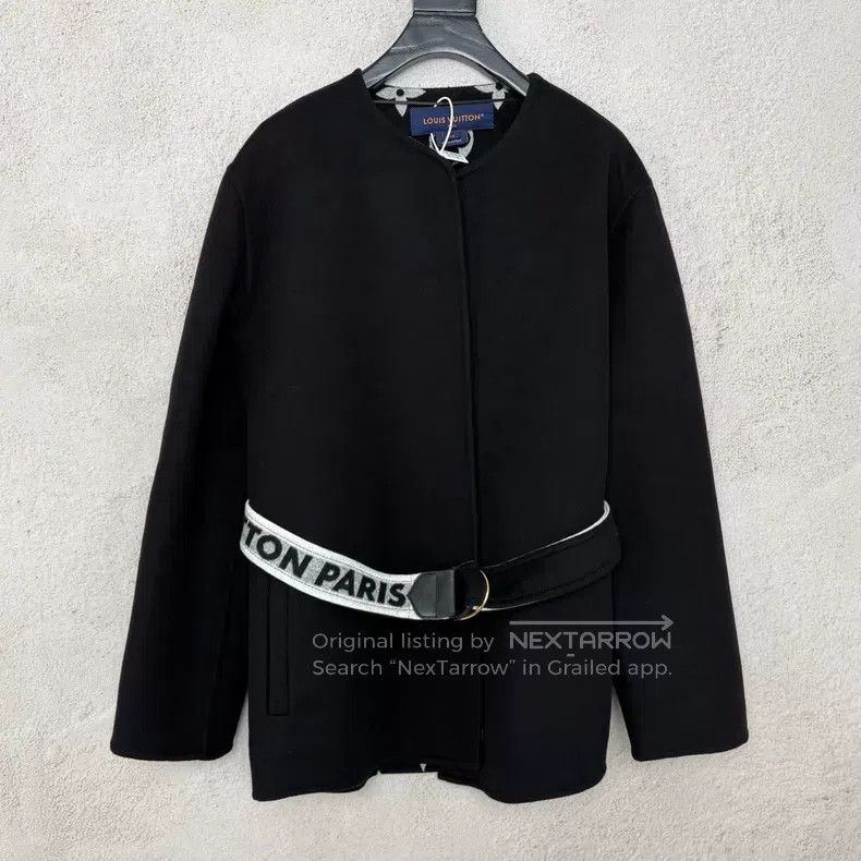 Louis Vuitton Louis Vuitton 25 New Black and Grey Mid-Length Jacket with Size US S / EU 44-46 / 1 - 1 Thumbnail