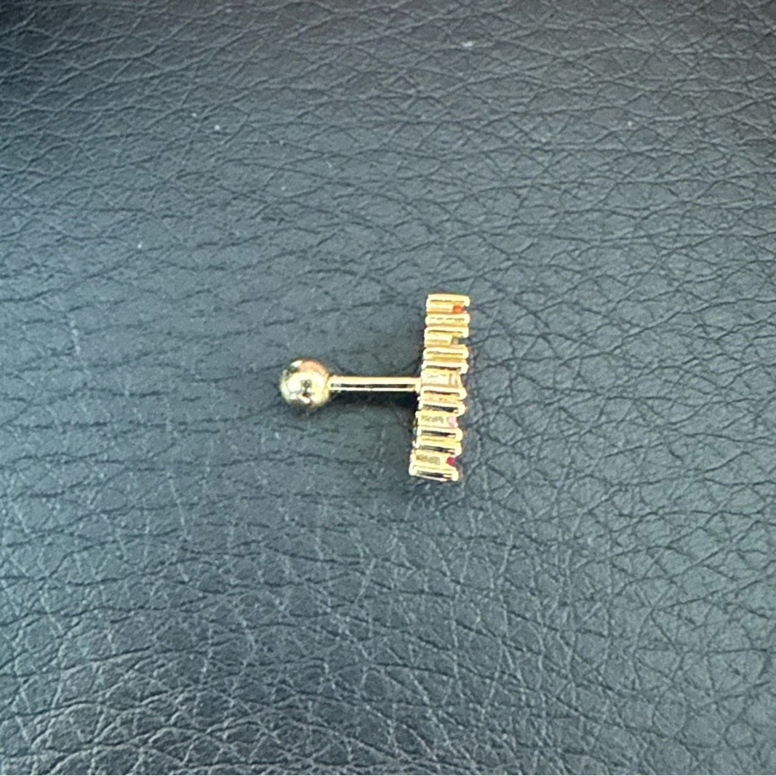 Other Rainbow Crystal Ball back Nap Earring - gold plated - $79 Size ONE SIZE - 4 Thumbnail