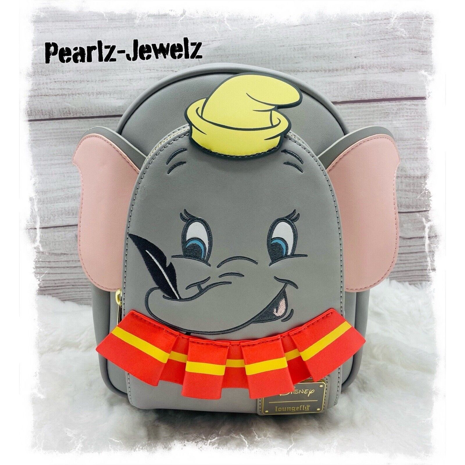 image of Disney Loungefly Dumbo 80Th Anniversary Figural Cosplay Backpack in Grey, Women's