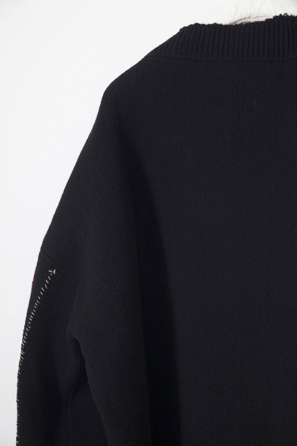 Raf Simons AW16 giant destroyed sweater with patches Size US XXL / EU 58 / 5 - 6 Thumbnail