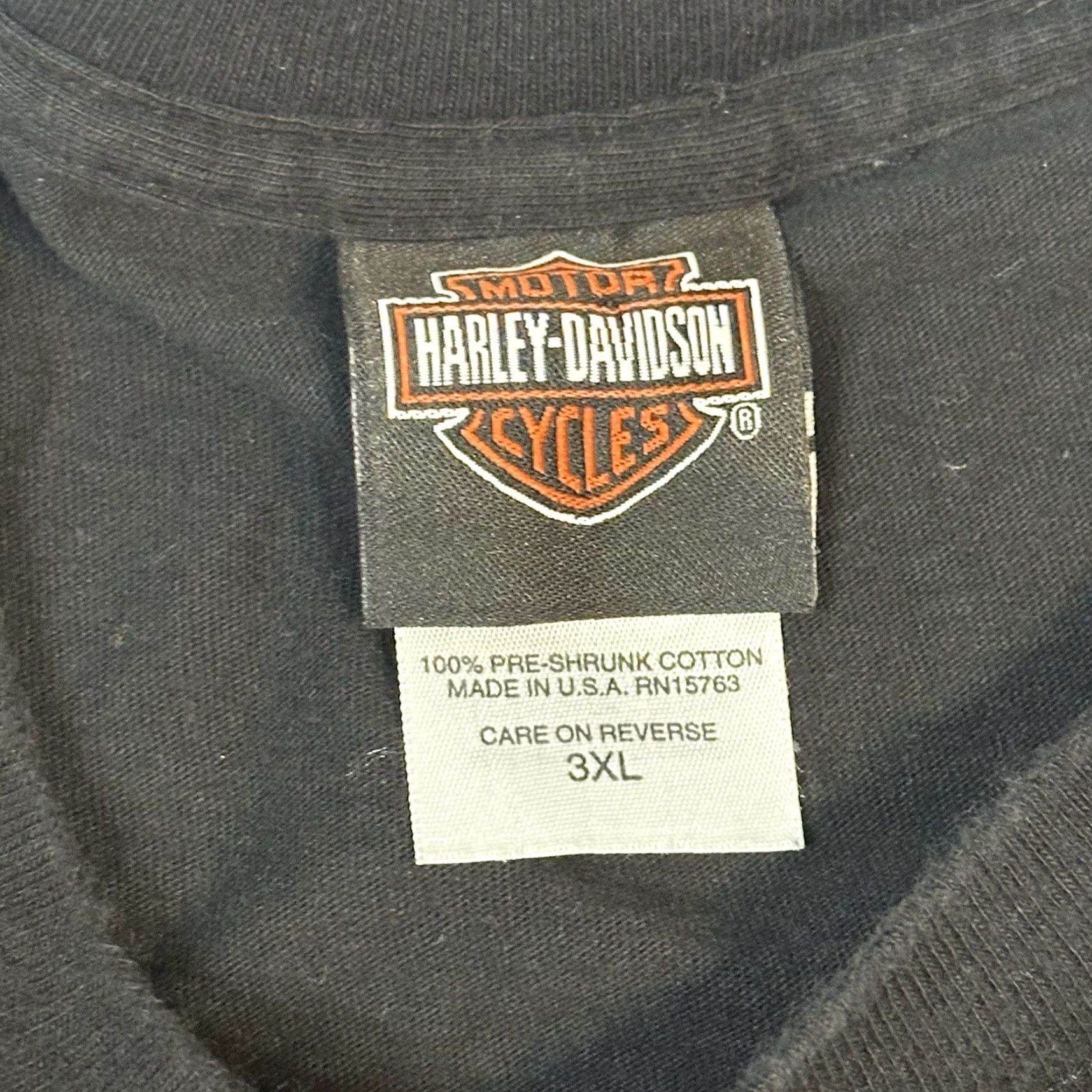 Harley Davidson Harley-Davidson American Legend Tee Biker USA Made Multicolor 3XL Mens Shirt Short Sleeve Crew Neck Nutter Fort Flame Wing Logo Size US XXL / EU 58 / 5 - 5 Thumbnail