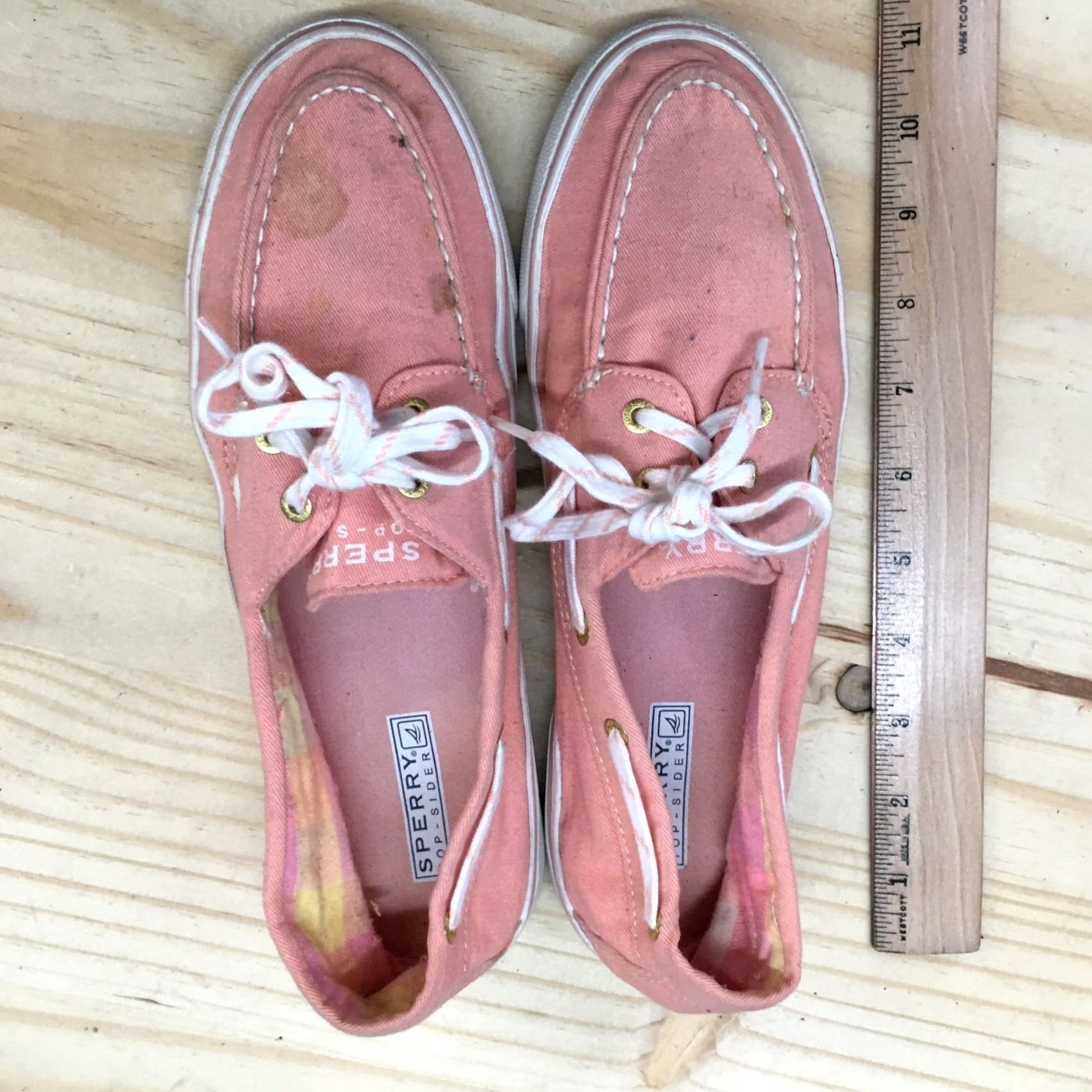 Sperry Sperry Shoes Womens 9.5 M Top Sider Two Eye Moc Boat Pink Fabric Casual Flats - Sperry - Flat - Women - Pink - 9.5M Size L / US 10 / IT 46 - 7 Thumbnail