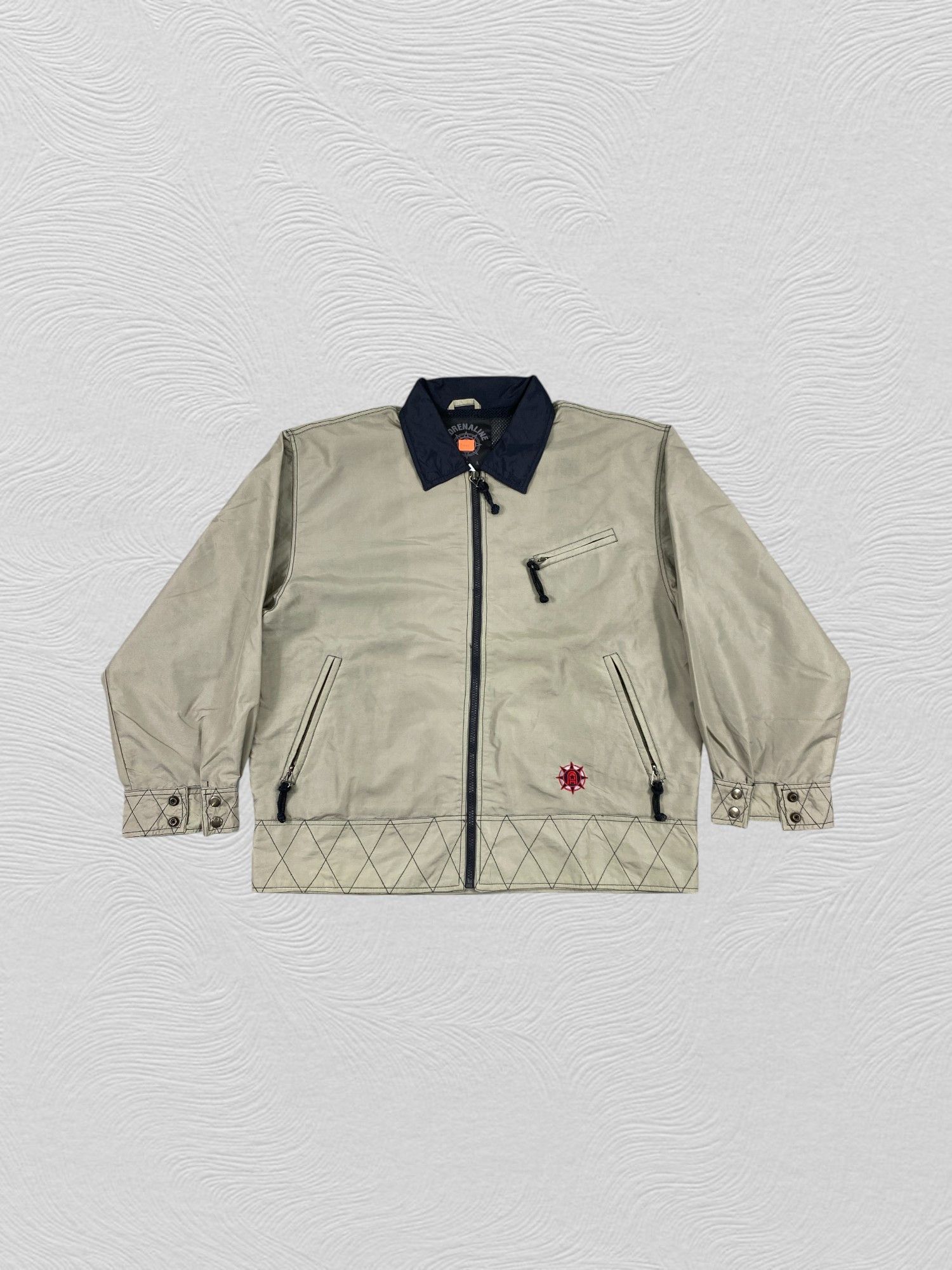 Japanese Brand Vintage Adrenaline USA Khaki Jacket- J441 Size US L / EU 52-54 / 3 - 1 Thumbnail