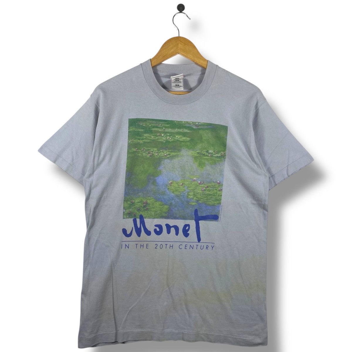 Vintage Vintage 90's MONET In The 20th Century Museum Art Tee Shirt Size US M / EU 48-50 / 2 - 1 Thumbnail