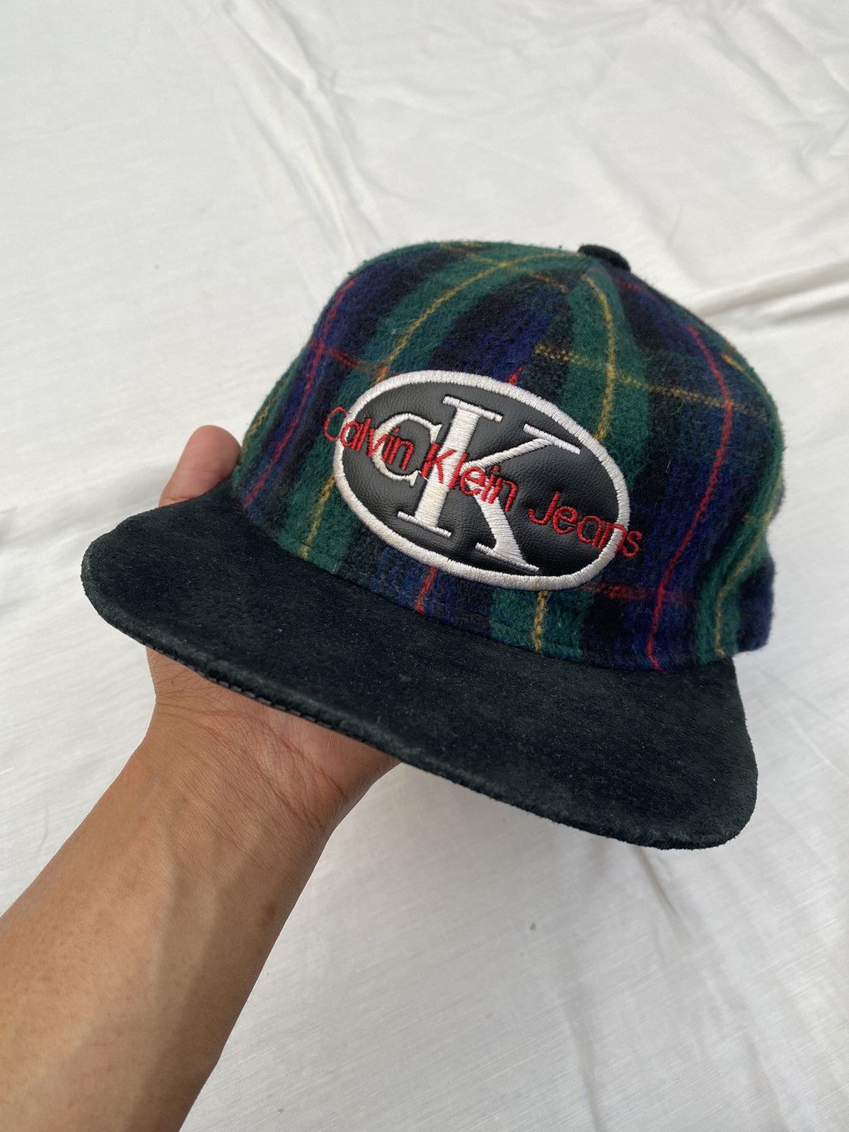 Calvin Klein × Vintage Vintage Calvin Klein Chekered Cap Size ONE SIZE - 2 Thumbnail