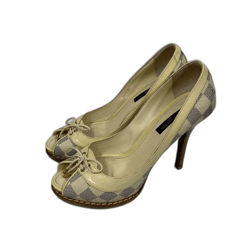 Louis Vuitton Louis Vuitton Checkered High Heels Size 35.5 Size US 6 / IT 36 - 1 Thumbnail