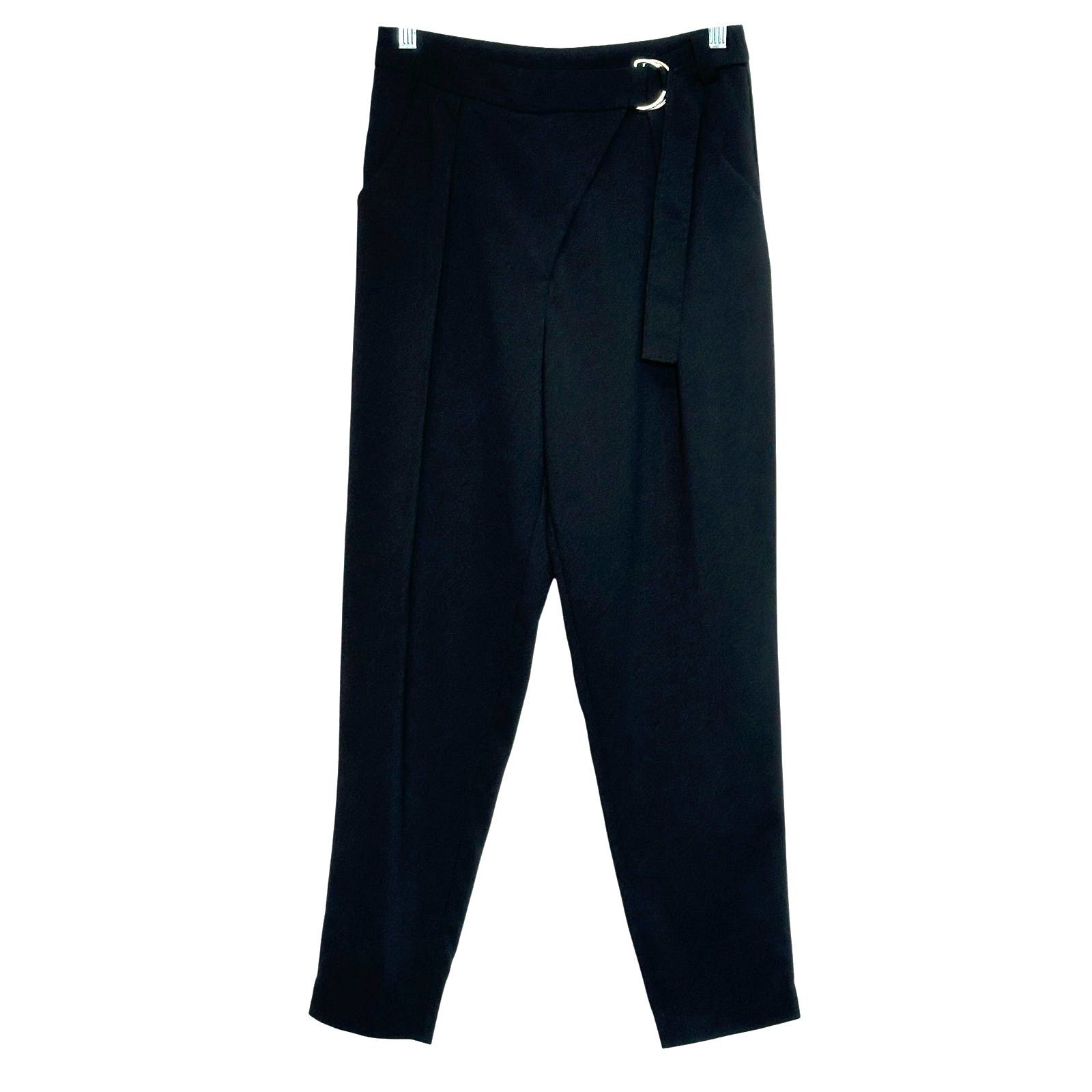 H&M H&M Divided black pleated belted pants size 6 Size 28" / US 6 / IT 42 - 1 Thumbnail