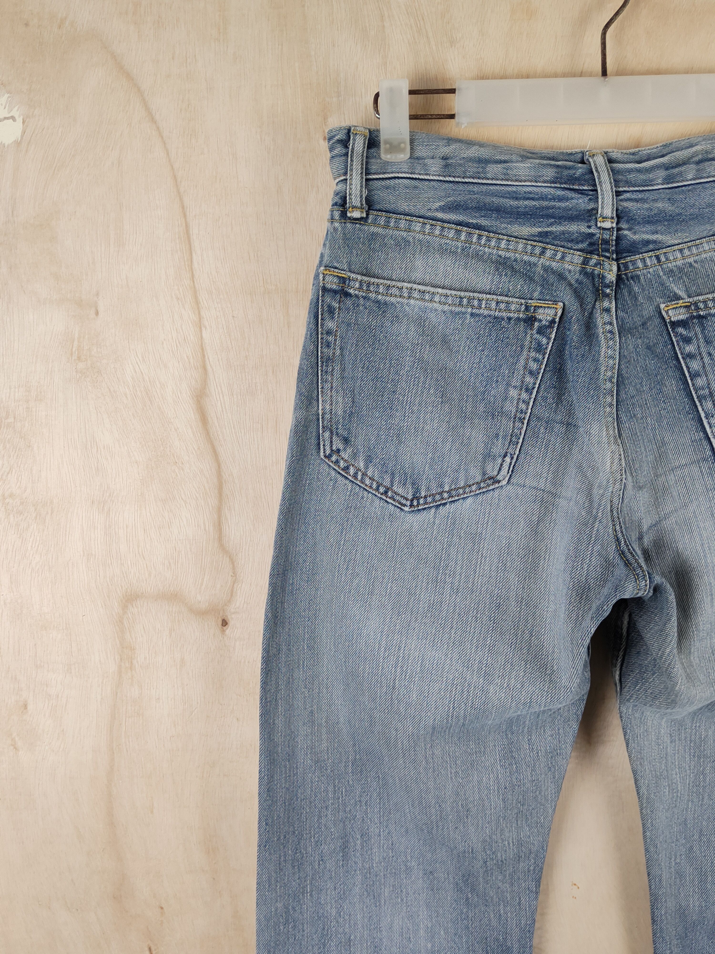 Japanese Brand Pbi Blue Faded Distressed Ripped Jeans #S2474 Size 29" - 8 Thumbnail