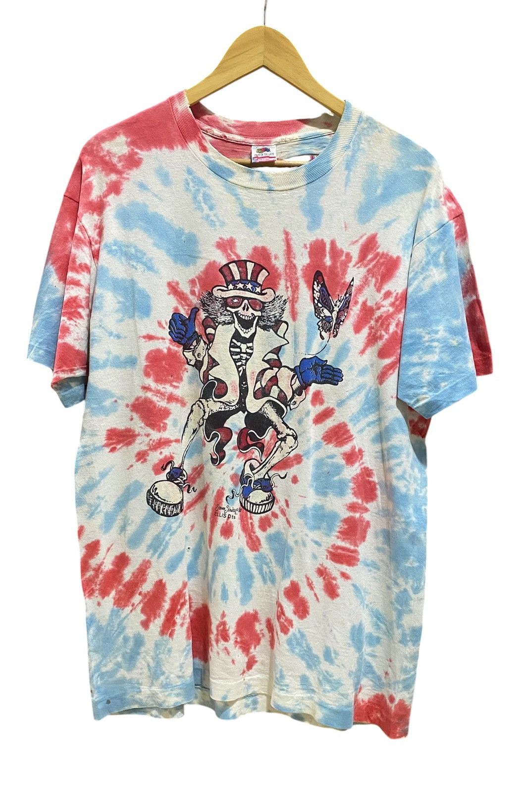 Band Tees Vtg vintage 1989 Grateful Dead Uncle Sam Tie-dye Tshirt Size US L / EU 52-54 / 3 - 1 Thumbnail