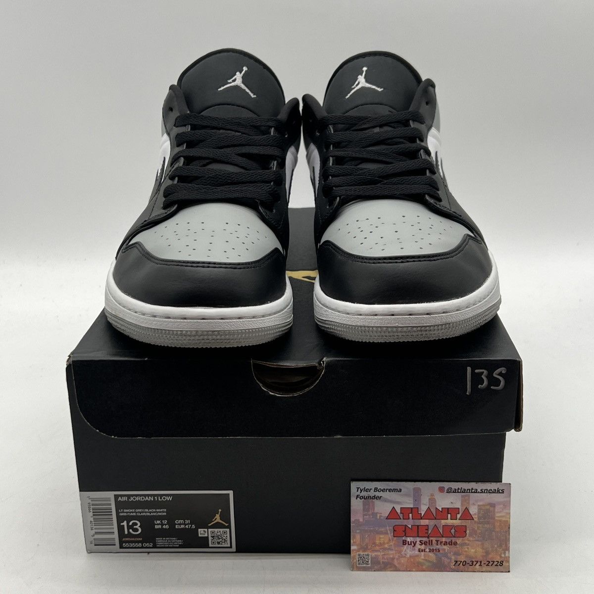 Nike Air Jordan 1 low shadow toe Size US 13 / EU 46 - 2 Thumbnail