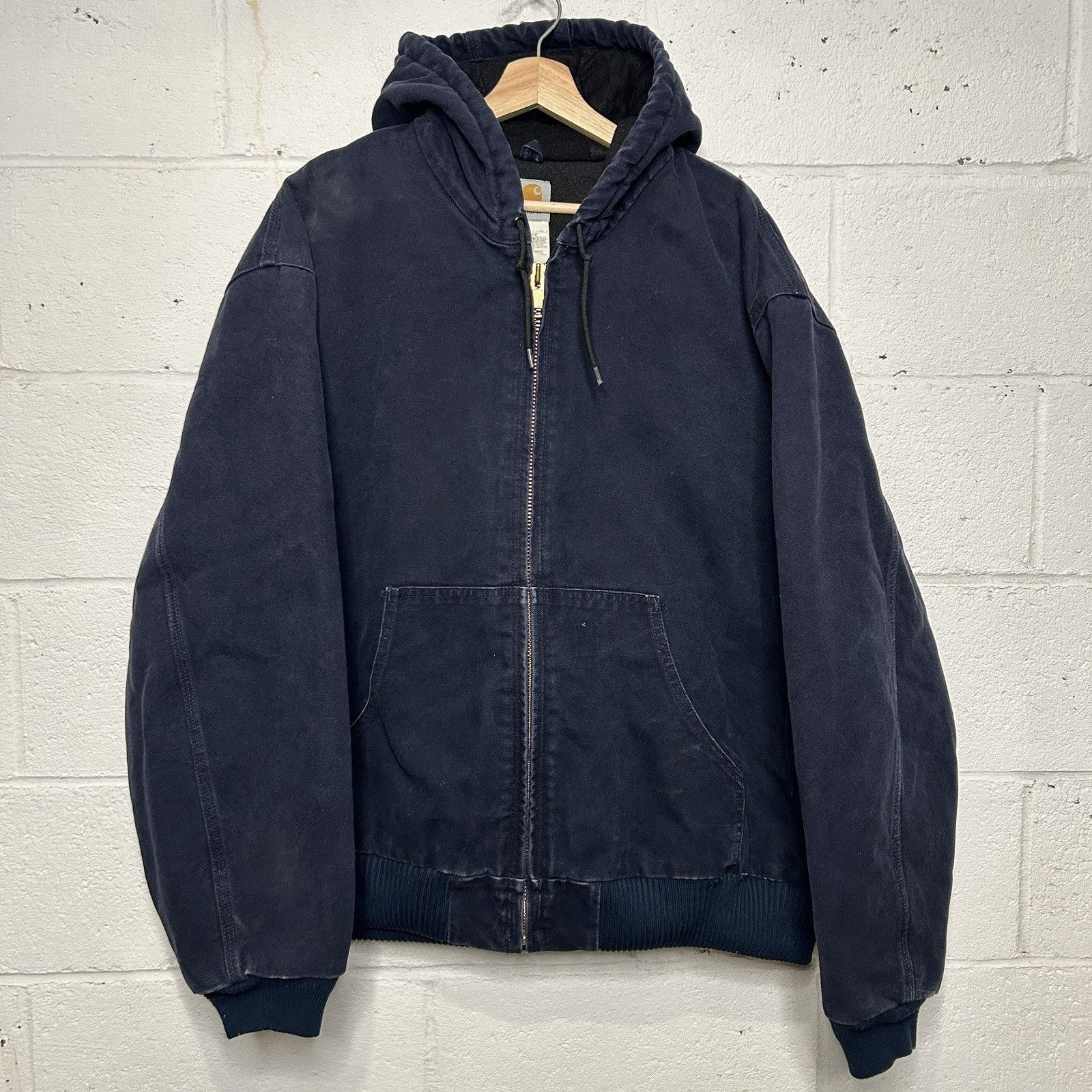 Carhartt Vintage Carhartt Hooded Active Jacket “Midnight Blue” J130 Size US XXL / EU 58 / 5 - 1 Thumbnail