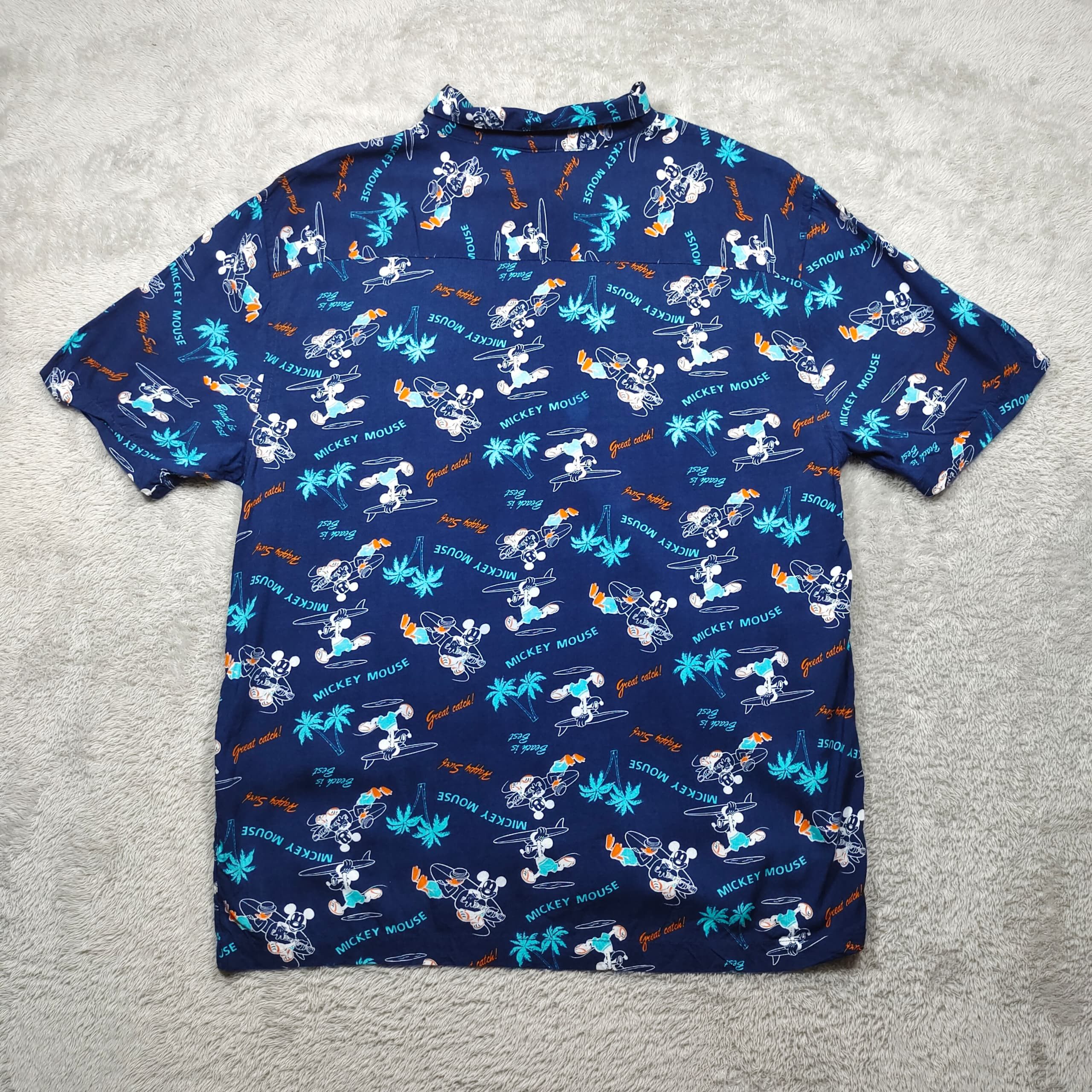 Mickey Mouse × Sun Surf 100% RAYON MICKEY MOUSE FULL PRINT HAWAII BUTTON UP SHIRT Size US L / EU 52-54 / 3 - 2 Thumbnail