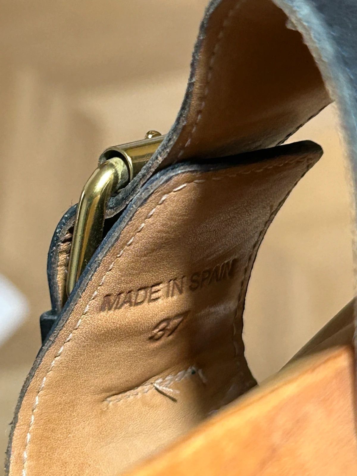 Isabel Marant Etoile Isabel Marant Etoile Wooden Slide Mules Size US 7 / IT 37 - 9 Thumbnail