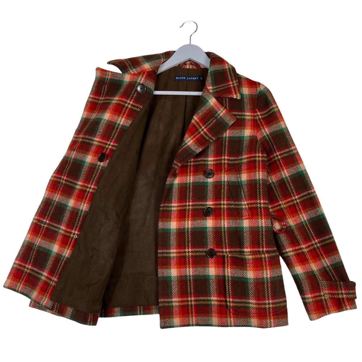 Ralph Lauren 🔥 RALPH LAUREN WOOL PLAID DOUBLE BREAST Size US S / EU 44-46 / 1 - 9 Thumbnail