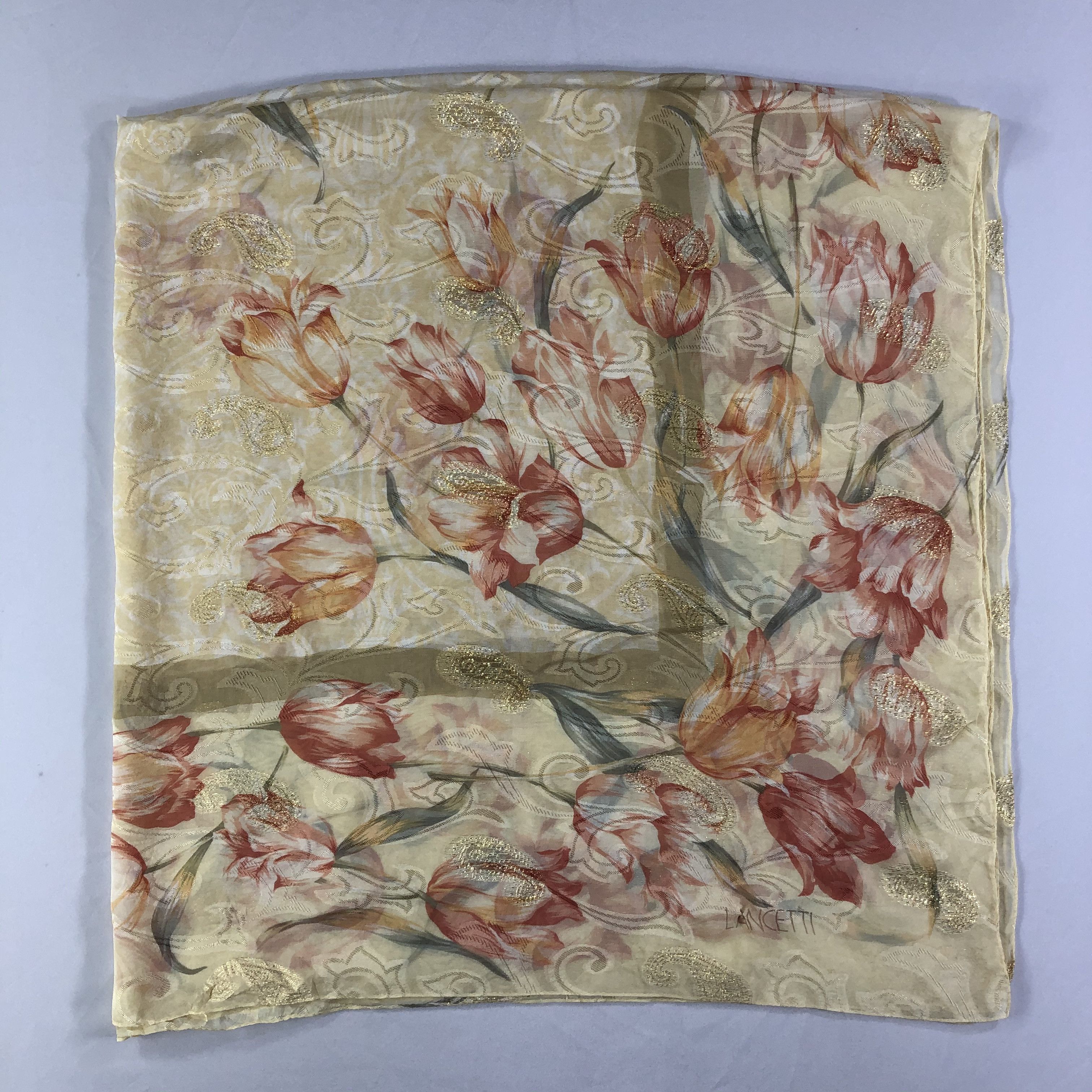Lui di Lancetti × Vintage Vintage Lancetti Silk Scarf Size ONE SIZE - 2 Thumbnail