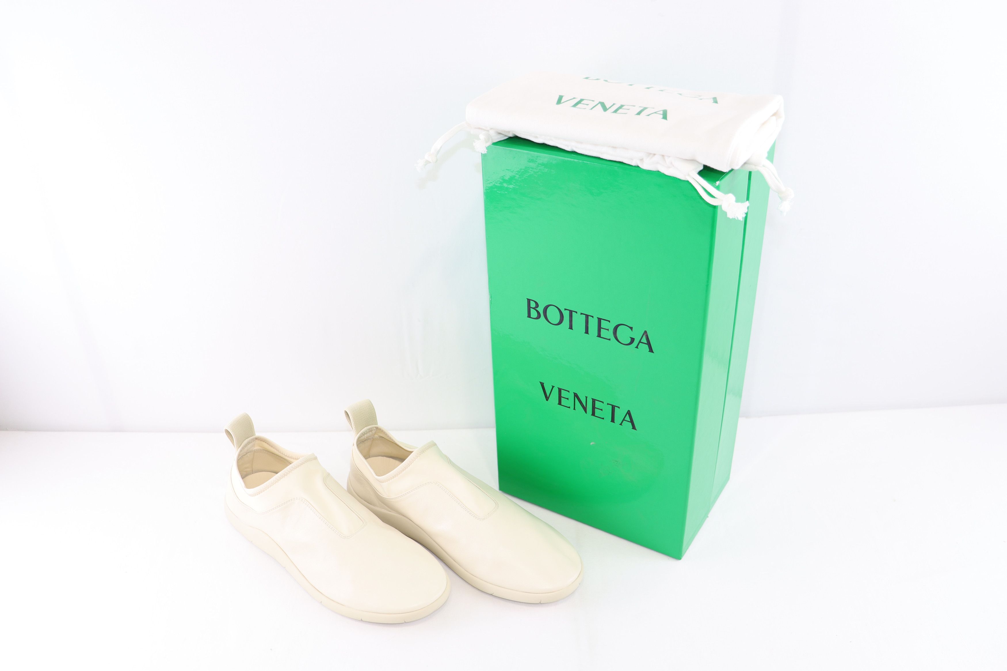 Bottega Veneta o1rshd1 Lagoon Nappa/Antares Fabric Sneakers in Sea salt Size US 9.5 / EU 42-43 - 11 Thumbnail