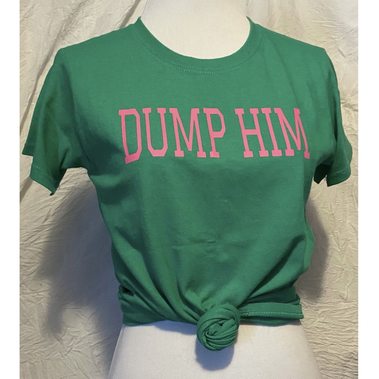 Other “Dump Him”, Kelly Green, Y2K Font Style Tee Size XS / US 0-2 / IT 36-38 - 7 Thumbnail