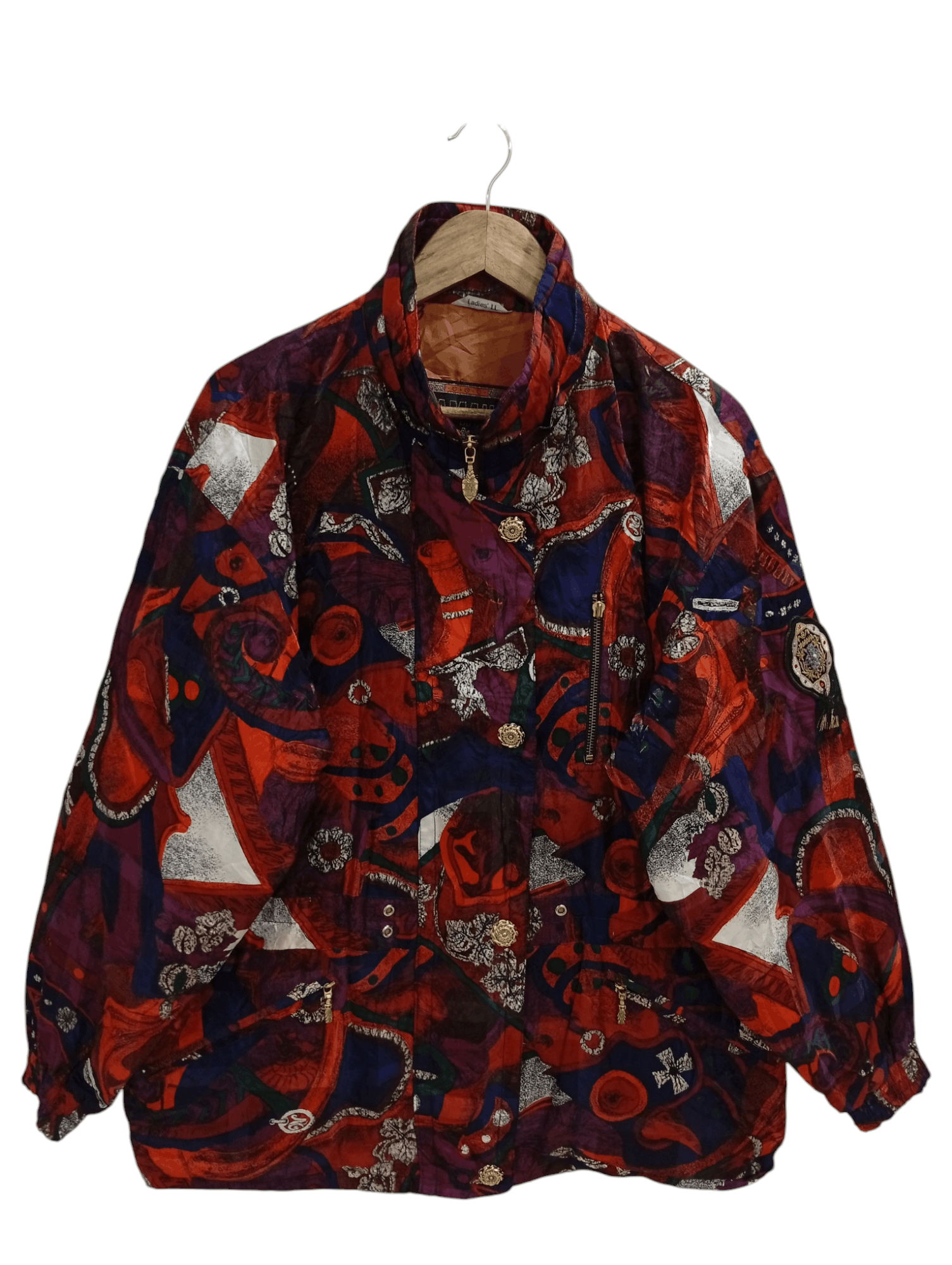 Vintage × Yamaha 🔥🔥Vintage Yamaha Ladies Full Print Jacket Size XL / US 12-14 / IT 48-50 - 1 Thumbnail