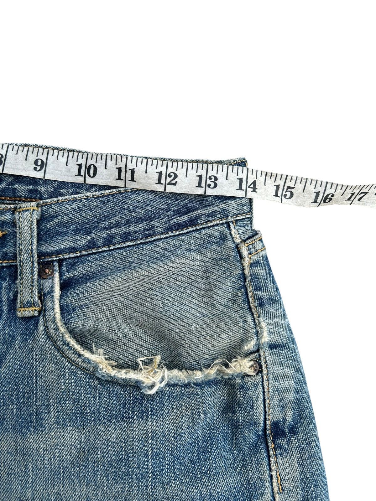 Kapital Vintage Edwin 505 Selvedge Baggy Distressed Dirty Denim Jean Size US 28 / EU 44 - 17 Thumbnail