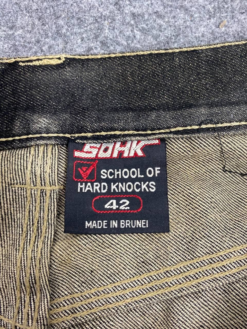 Japanese Brand vintage 90s school of hard knock baggy denim nice design Size US 44 / EU 60 - 16 Thumbnail