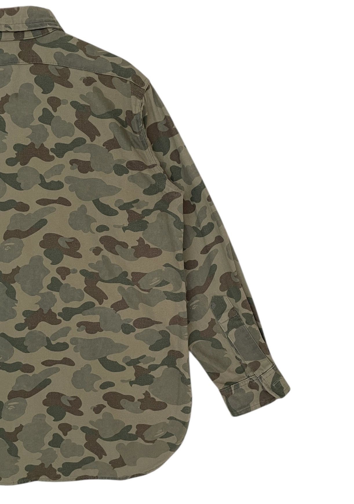 Bape × Vintage Vintage Japanese Brand Bathing Ape Camouflage Shirt 1990s Size US M / EU 48-50 / 2 - 6 Thumbnail