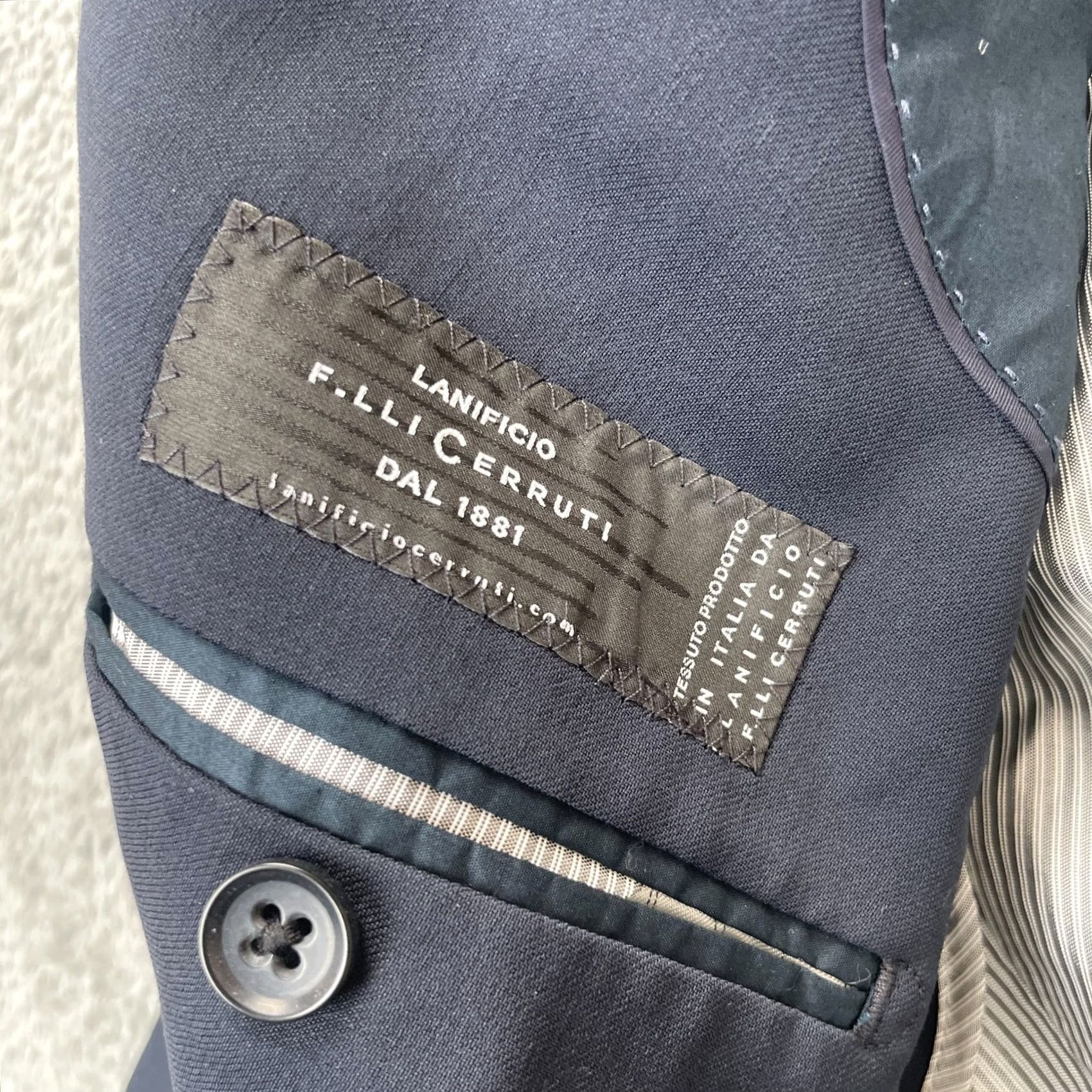 Banana Republic Banana Republic Blazer Coat Mens 38R Blue Wool Lined Tailored Fit Formal Classic Size 38R - 6 Thumbnail