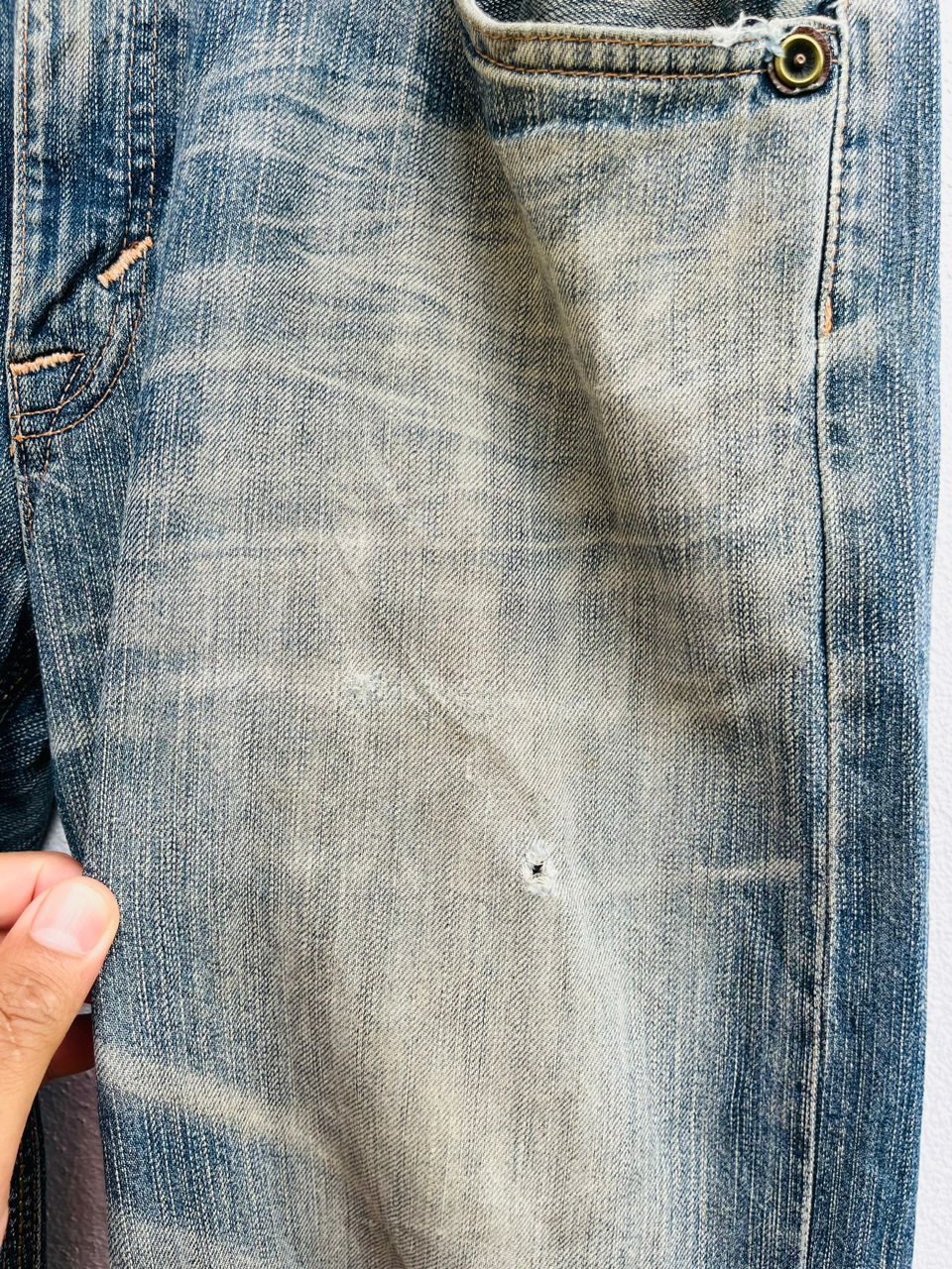 Edwin × Japanese Brand Vintage Edwin Exclusive XV Distressed Japanese Fashion Style Size US 35 - 16 Thumbnail
