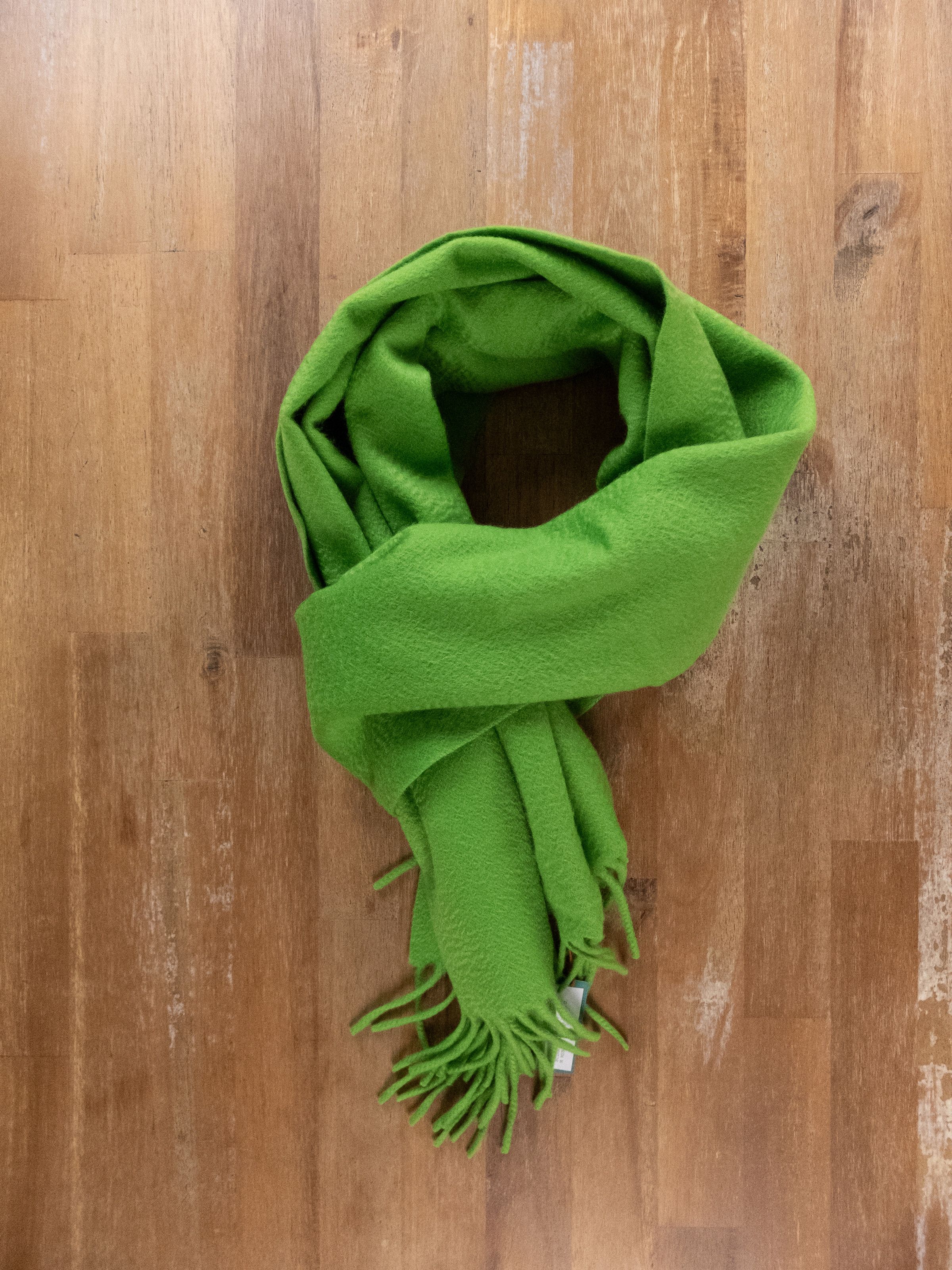 Loro Piana LORO PIANA solid green knit pure cashmere scarf authentic Size ONE SIZE - 5 Thumbnail