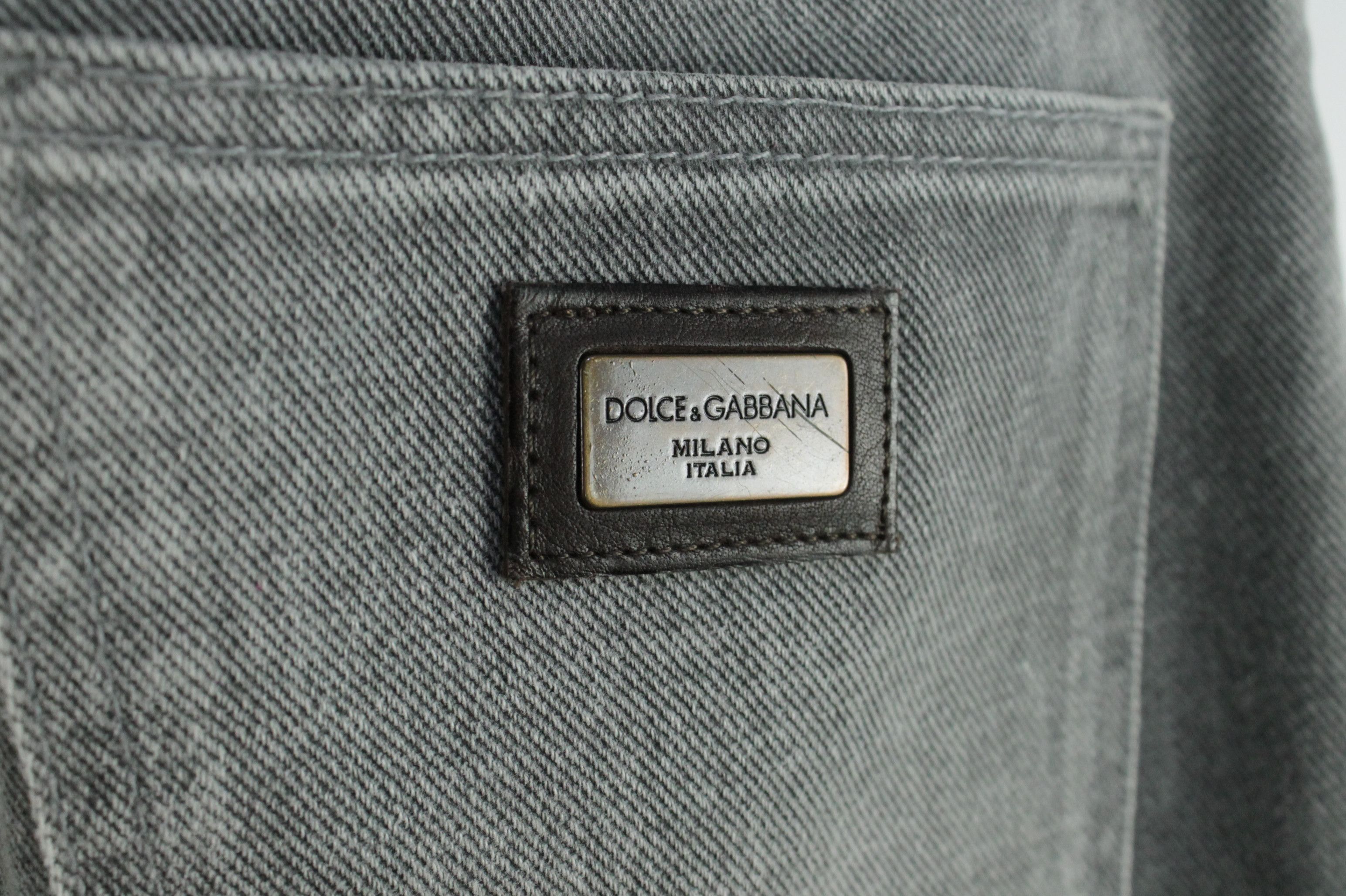 Dolce & Gabbana Dolce & Gabbana Straight Fit Gray Denim Jeans Men's Size US 28 / EU 44 - 6 Thumbnail
