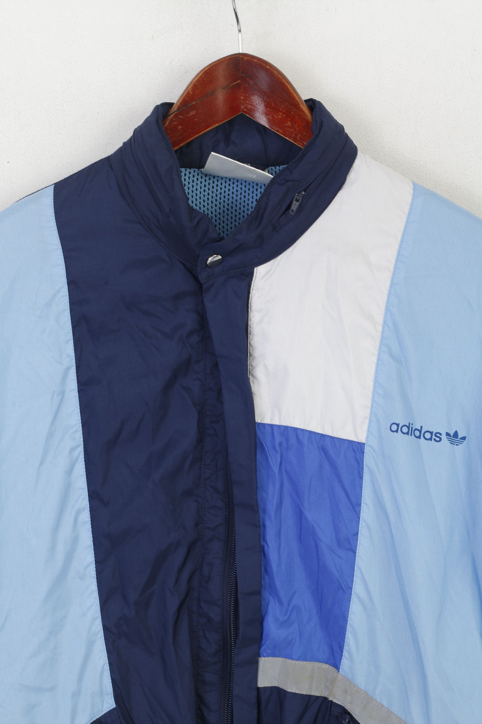 Adidas Adidas Men 174 M Jacket Blue Nylon Reflective 8133 Size US M / EU 48-50 / 2 - 7 Thumbnail