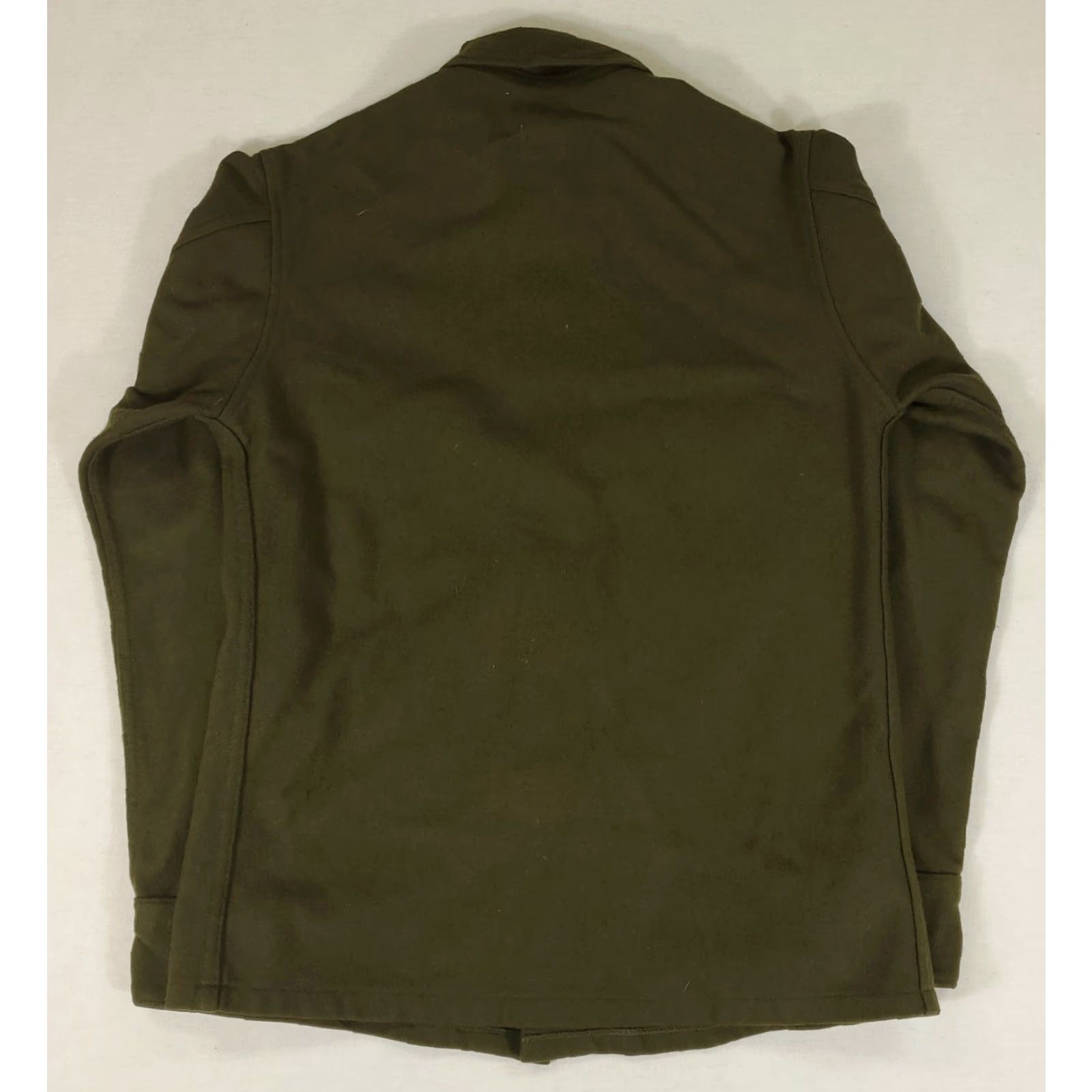 Olive VINTAGE US Army OG-108 Field Shirt Mens Small Olive Green Wool/ Nylon Button-Up Long Sleeve 60s Football Military Shirt Size US S / EU 44-46 / 1 - 3 Thumbnail