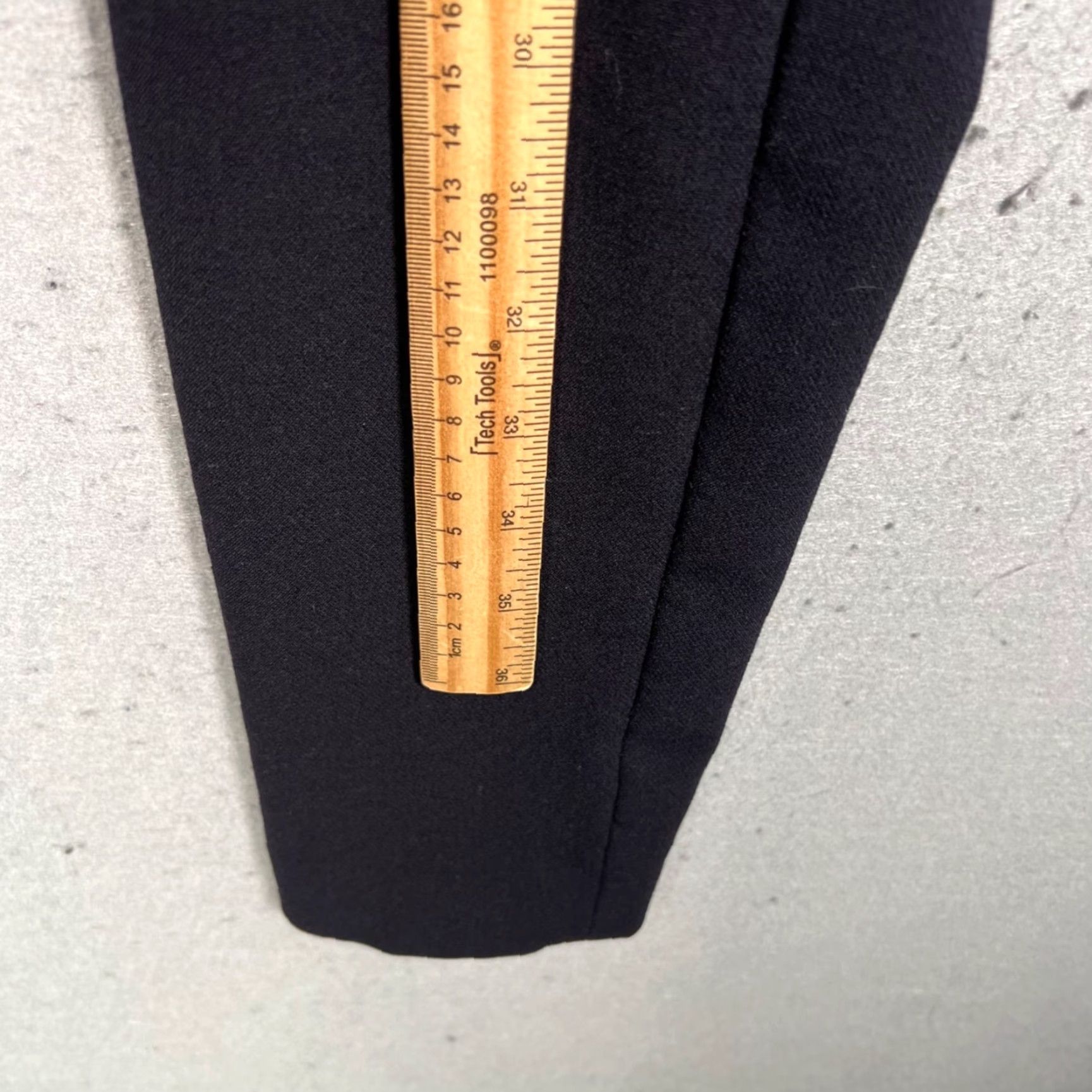 Theory Theory Womens Slim-Fit Black Wool Blend Skinny Pants Made In USA Size 4 Dress Pants Size 27" / US 4 / IT 40 - 6 Thumbnail