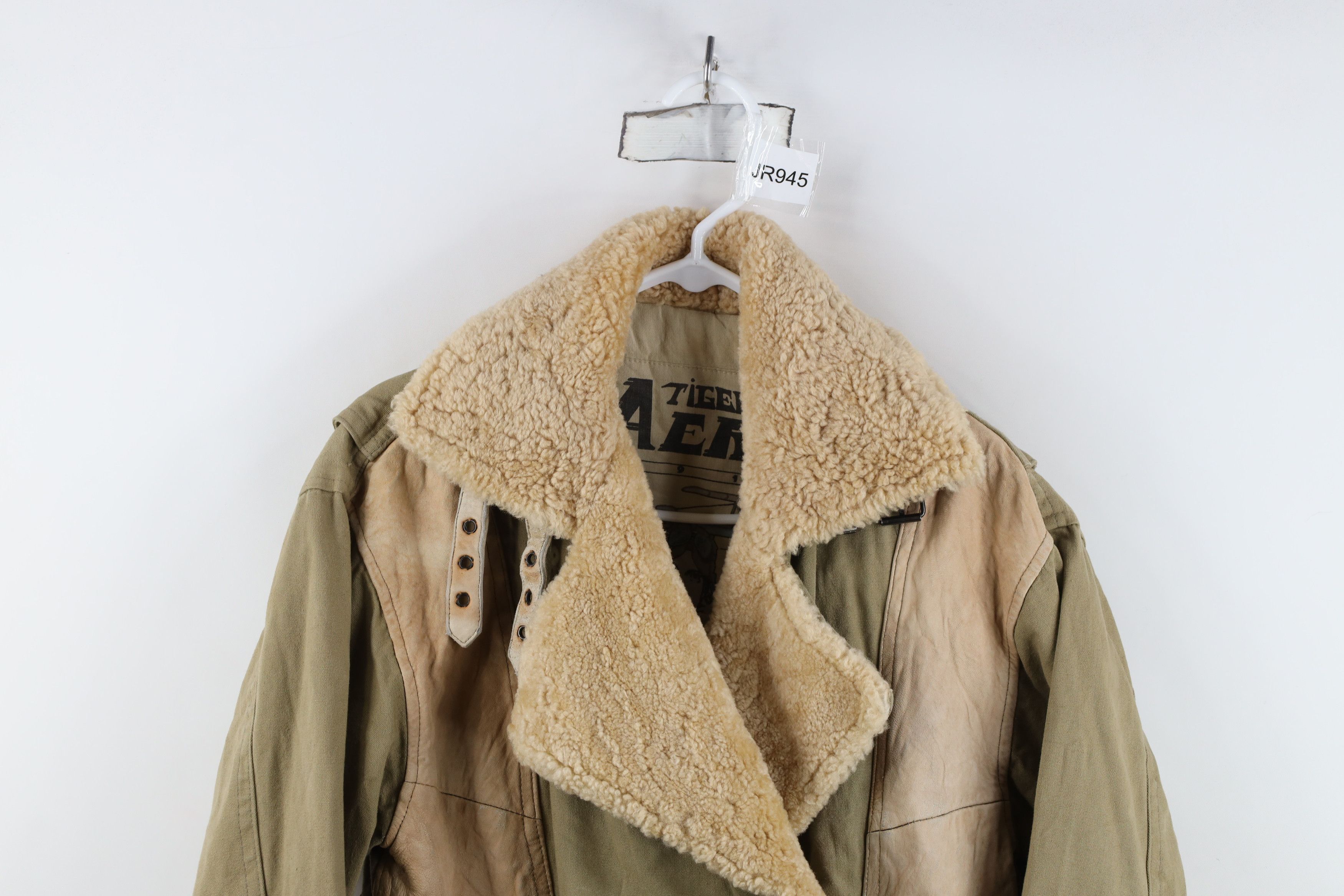 Vintage Vintage 80s Amelia Earhart Shearling Leather Flight Jacket Size M / US 6-8 / IT 42-44 - 2 Thumbnail