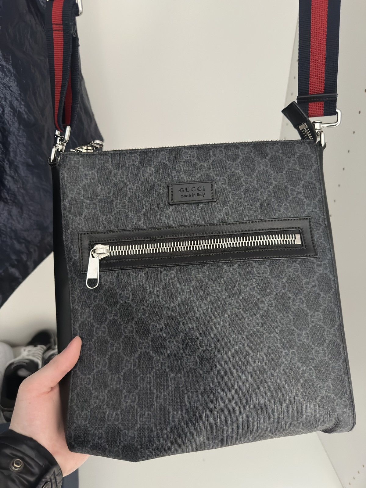 Gucci Messenger Bag in Black, Men's