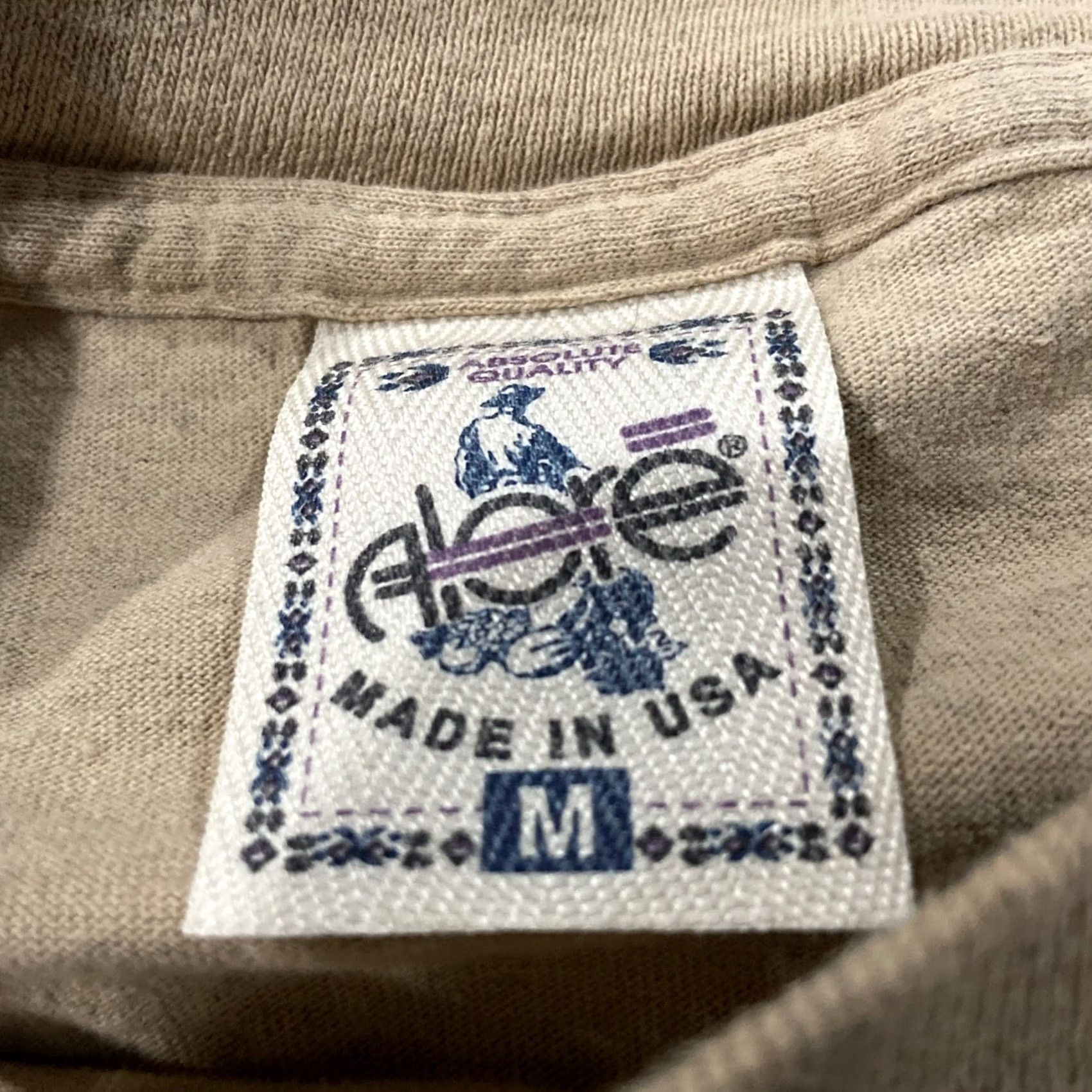 Vintage VINTAGE Alore T-Shirt M Men's Brown Nature 1990s USA Made Earth Foundation Sloth Stitch Cotton Shirt Mens Size US M / EU 48-50 / 2 - 3 Thumbnail
