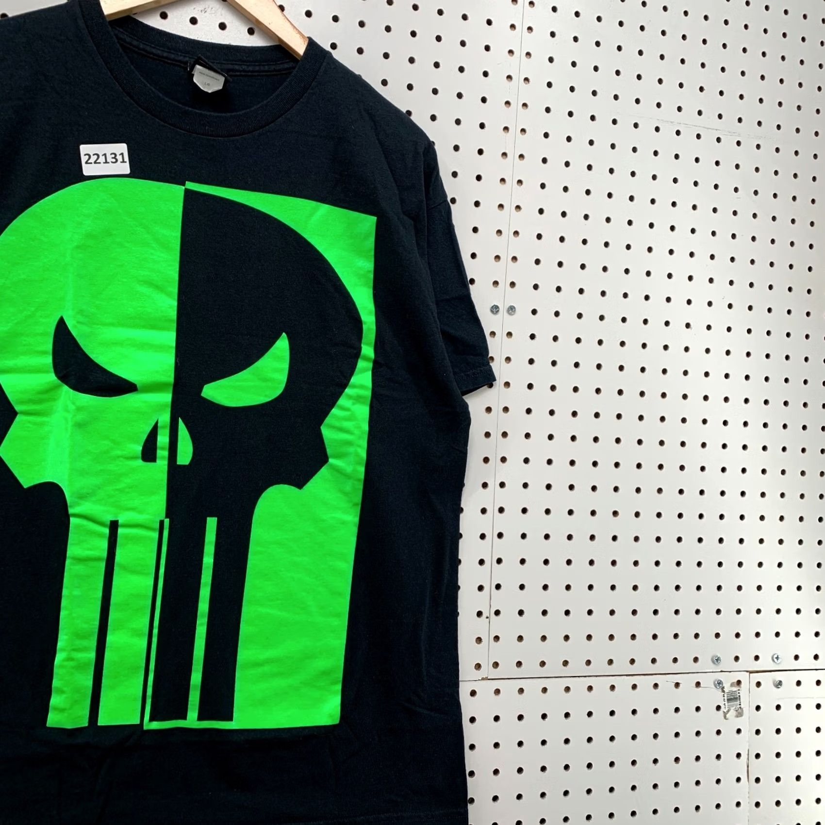 Vintage Marvel Punisher Shirt Black Green Skull Graphic TEE Movie Adult Large Size US L / EU 52-54 / 3 - 4 Thumbnail