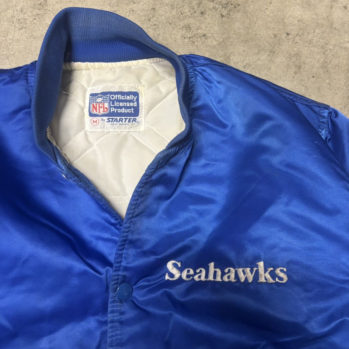 Starter Vintage 80s satin seahawks starter jacket Size US M / EU 48-50 / 2 - 2 Thumbnail
