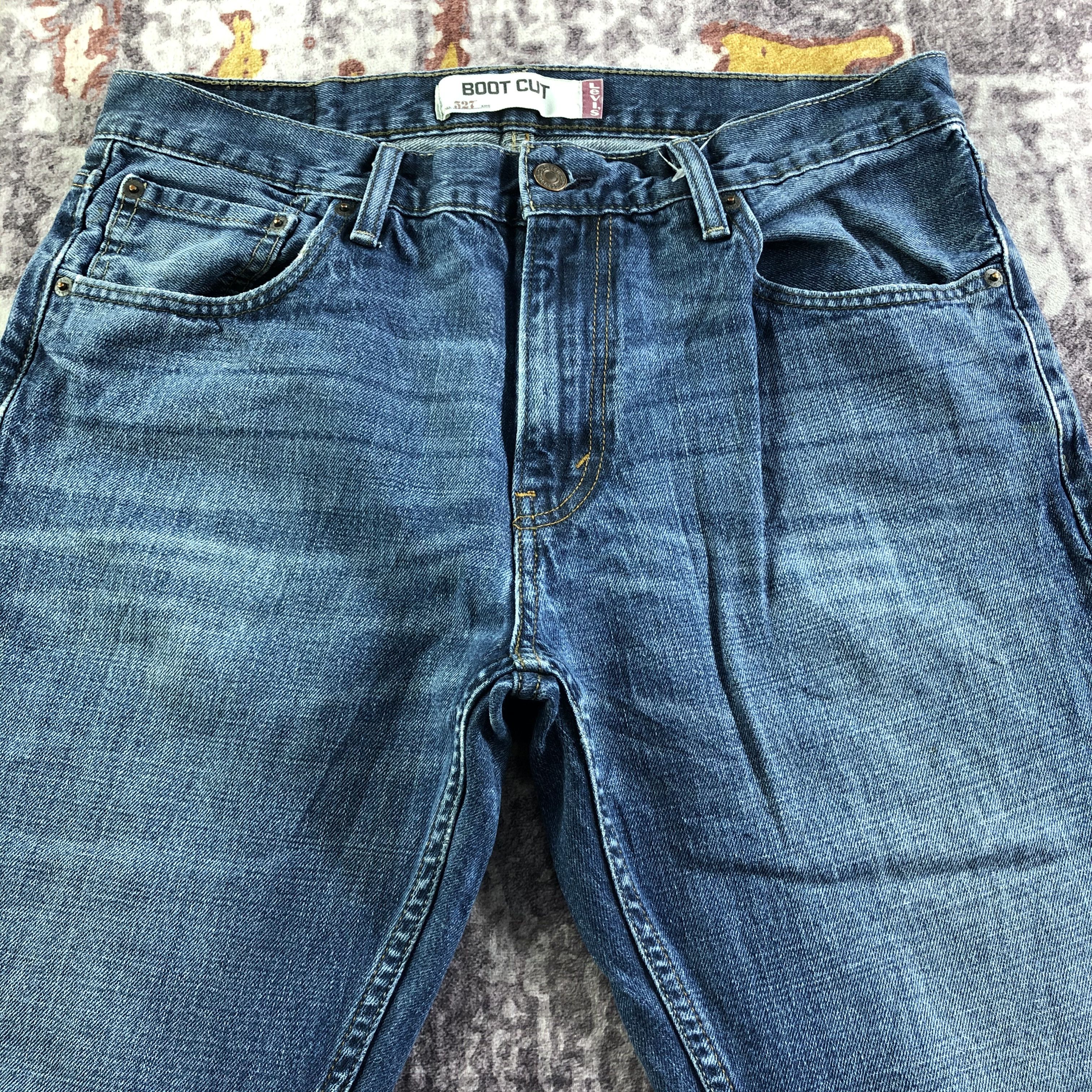 Levi's × Vintage Vintage Blue Wash Levis 527 Flare Jeans-JM3446 Size 33" - 3 Thumbnail