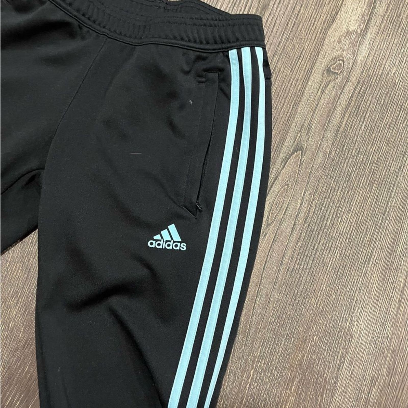 Adidas Adidas Climacool Track Pants Fleece Tapered Leg Elastic XS Size 24" / US 00 / IT 34 - 7 Thumbnail