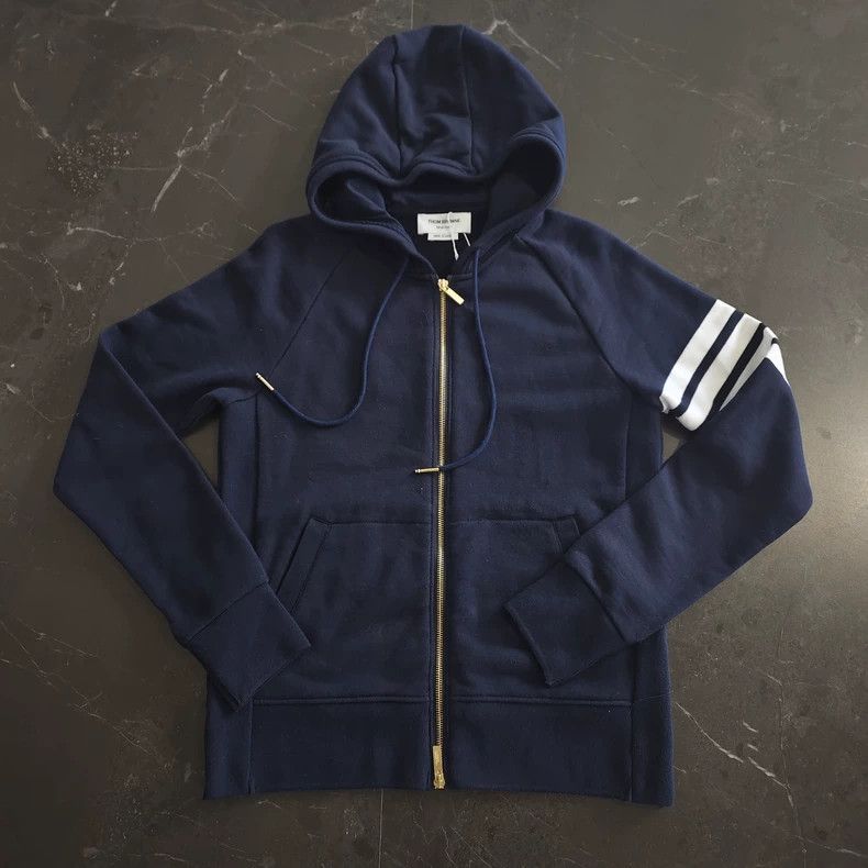 Thom Browne Thom Browne Classic blue hoodie Size US S / EU 44-46 / 1 - 1 Thumbnail