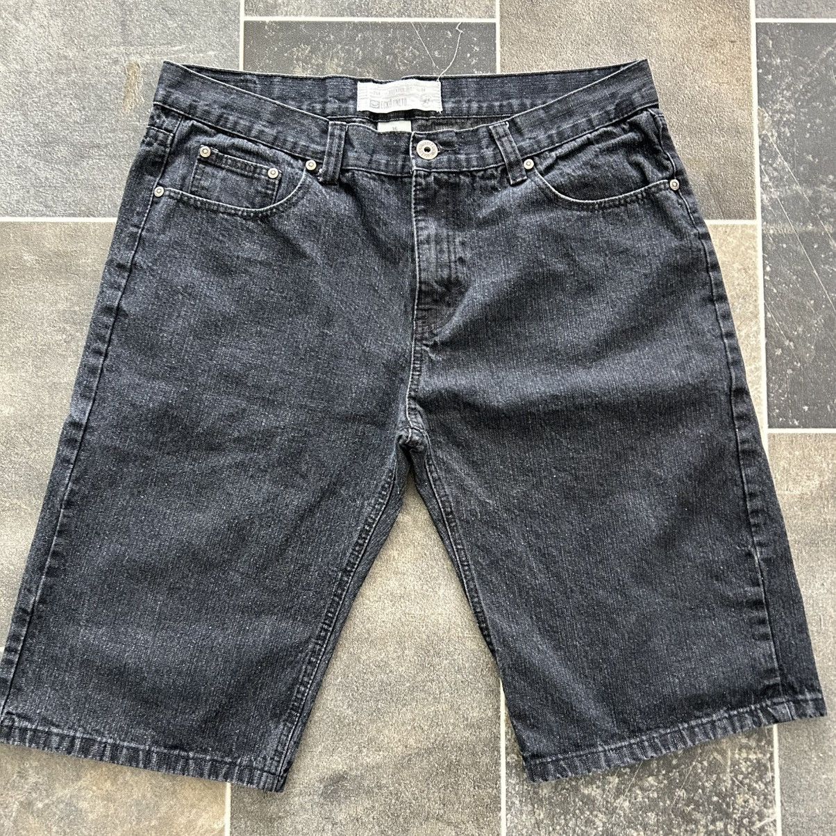 Ecko Unltd. Vintage Y2K Ecko Unltd Black Baggy Denim Shorts Size US 38 / EU 54 - 1 Thumbnail