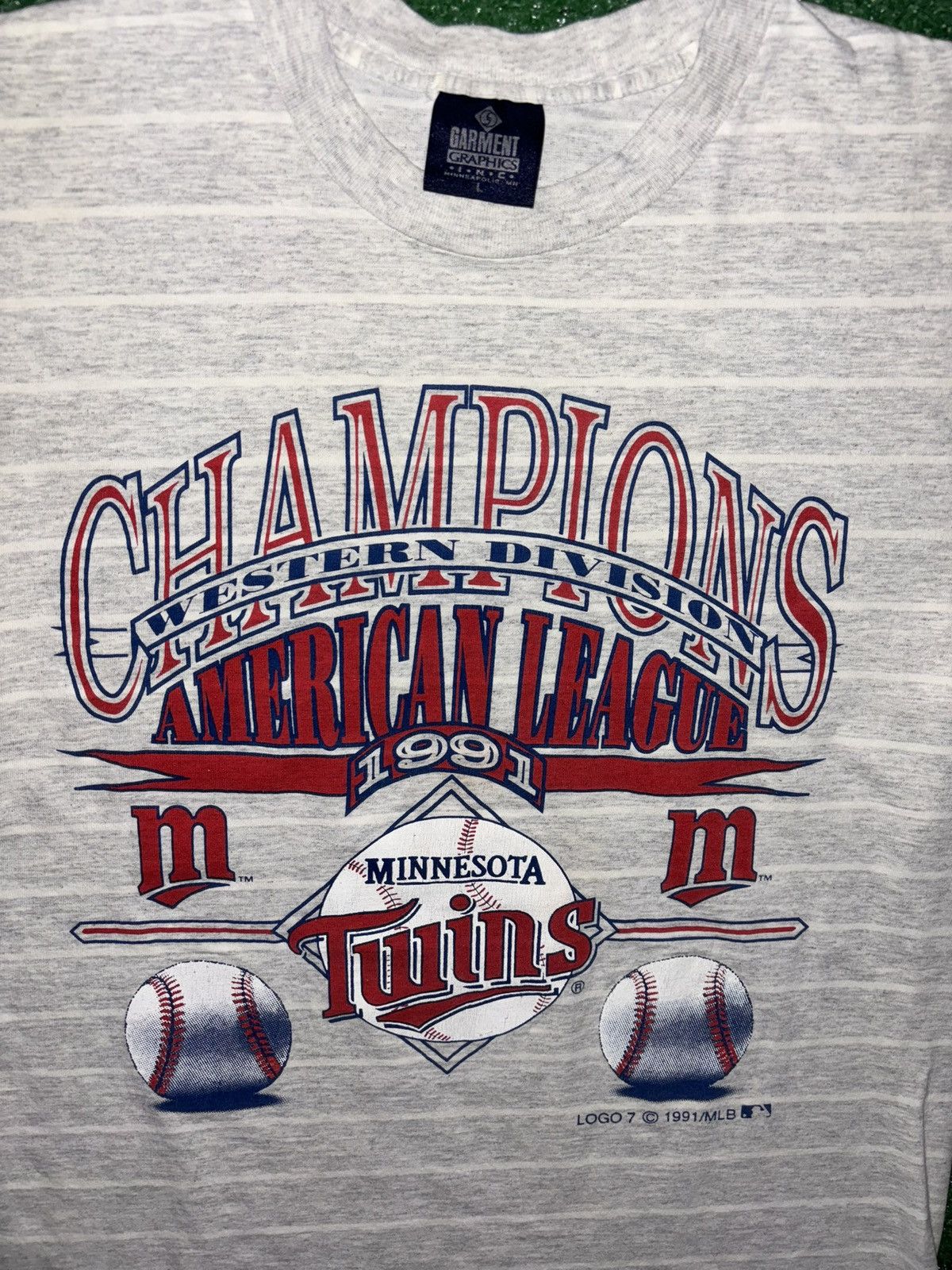 Other 1991 Vintage Minnesota Twins Tee Size US L / EU 52-54 / 3 - 2 Thumbnail