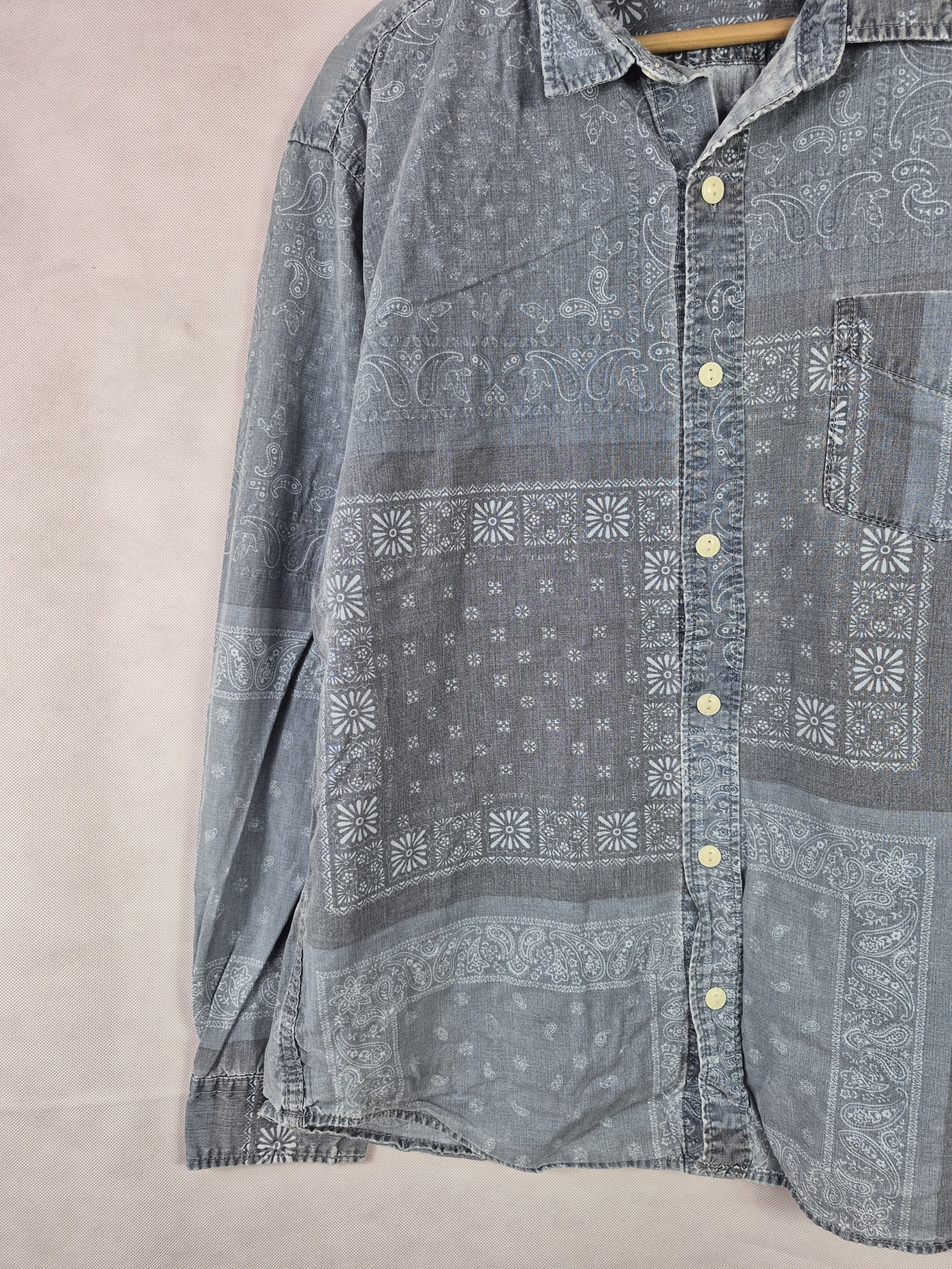 Hush Puppies 🔥 Hush Puppies Bandan Floral Paisley Button Up Shirt Size US L / EU 52-54 / 3 - 5 Thumbnail