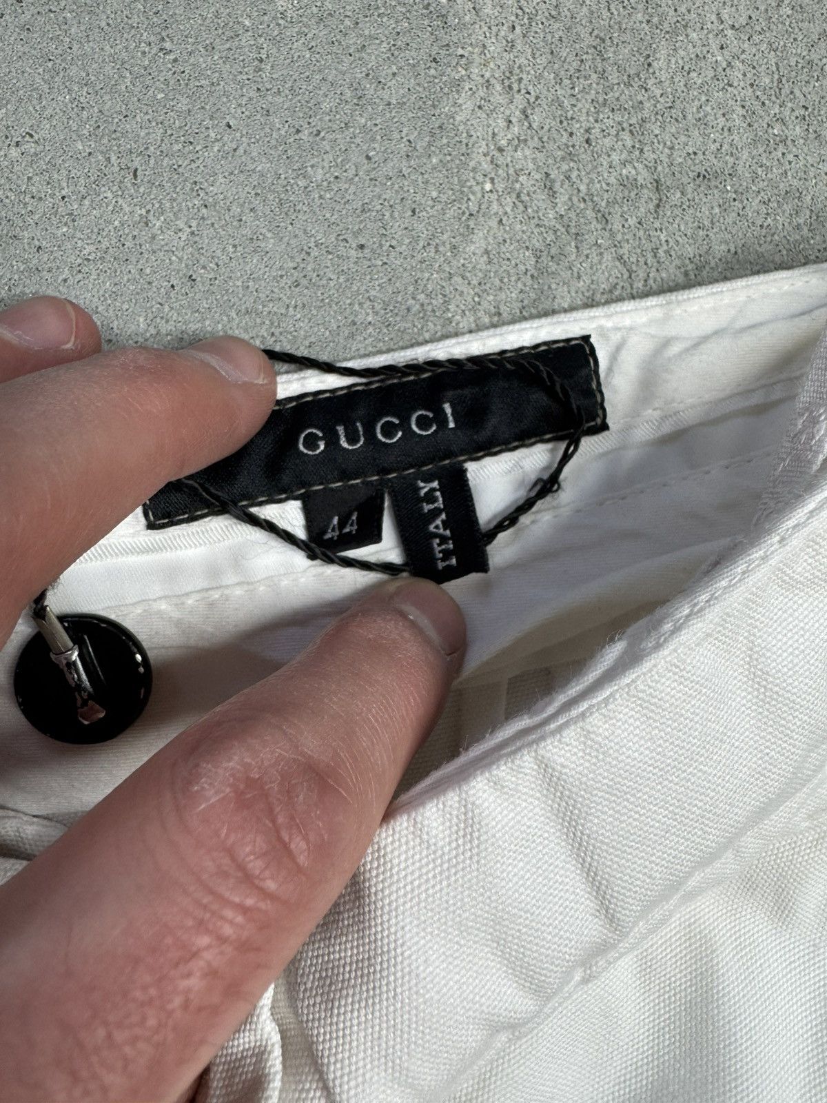 Gucci × Tom Ford × Vintage Vintage Gucci Tom Ford Era 90's White Pants Size 30" / US 8 / IT 44 - 5 Thumbnail